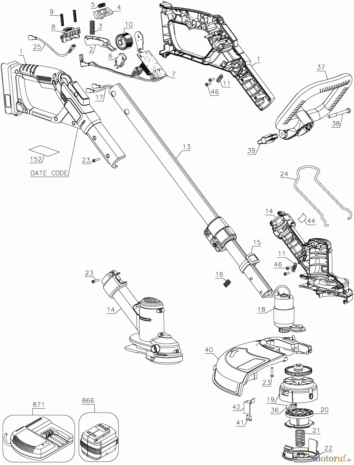  CRAFTSMAN Divers LST136 - 40V STRING TRIMM 98020SE Seite 1