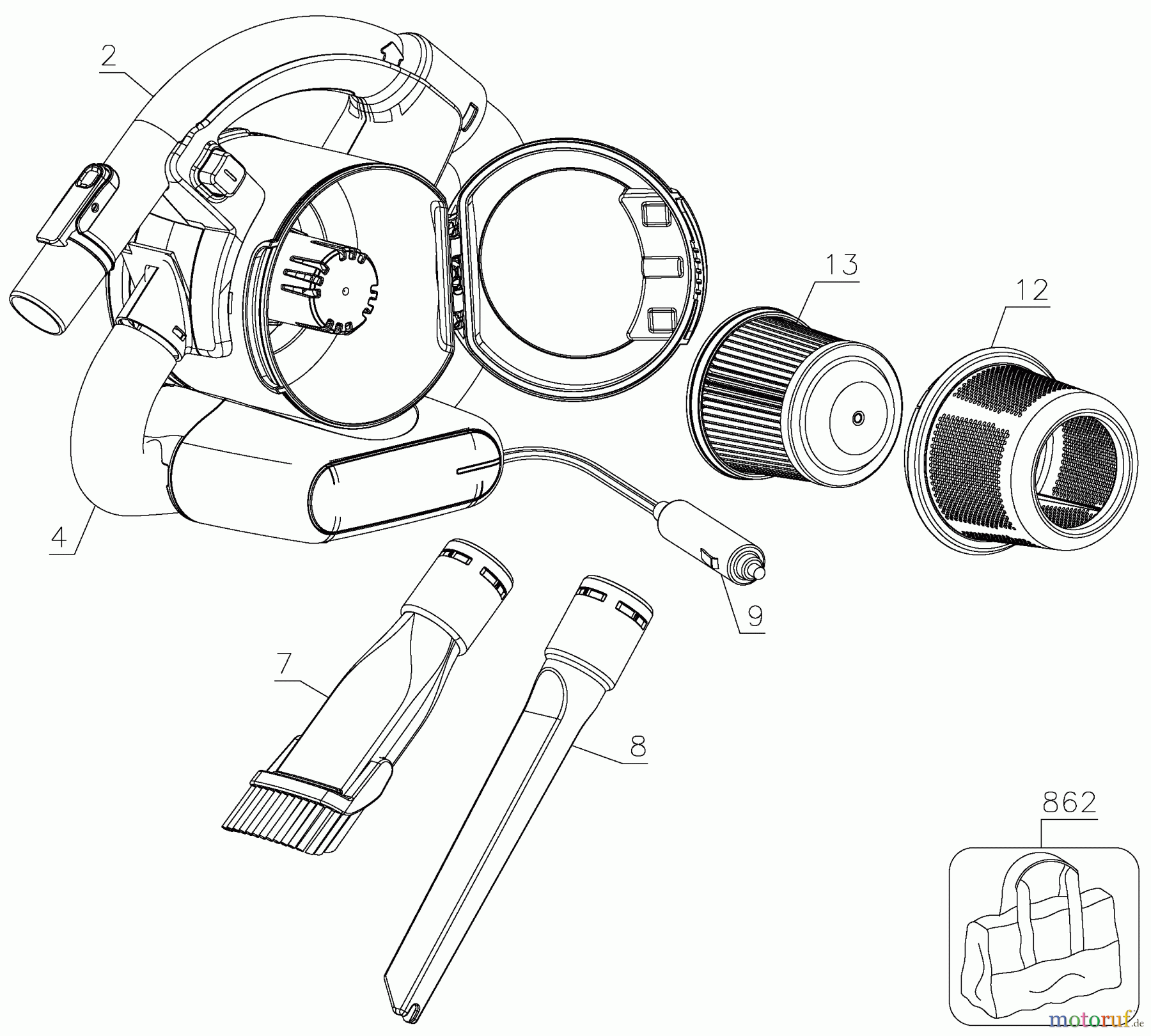  BLACK+DECKER INNENAUSSTATTUNG AUTOPFLEGE & MINIHANDWERK 12V FLEX AUTO VAC BDH1200FVAV Seite 1