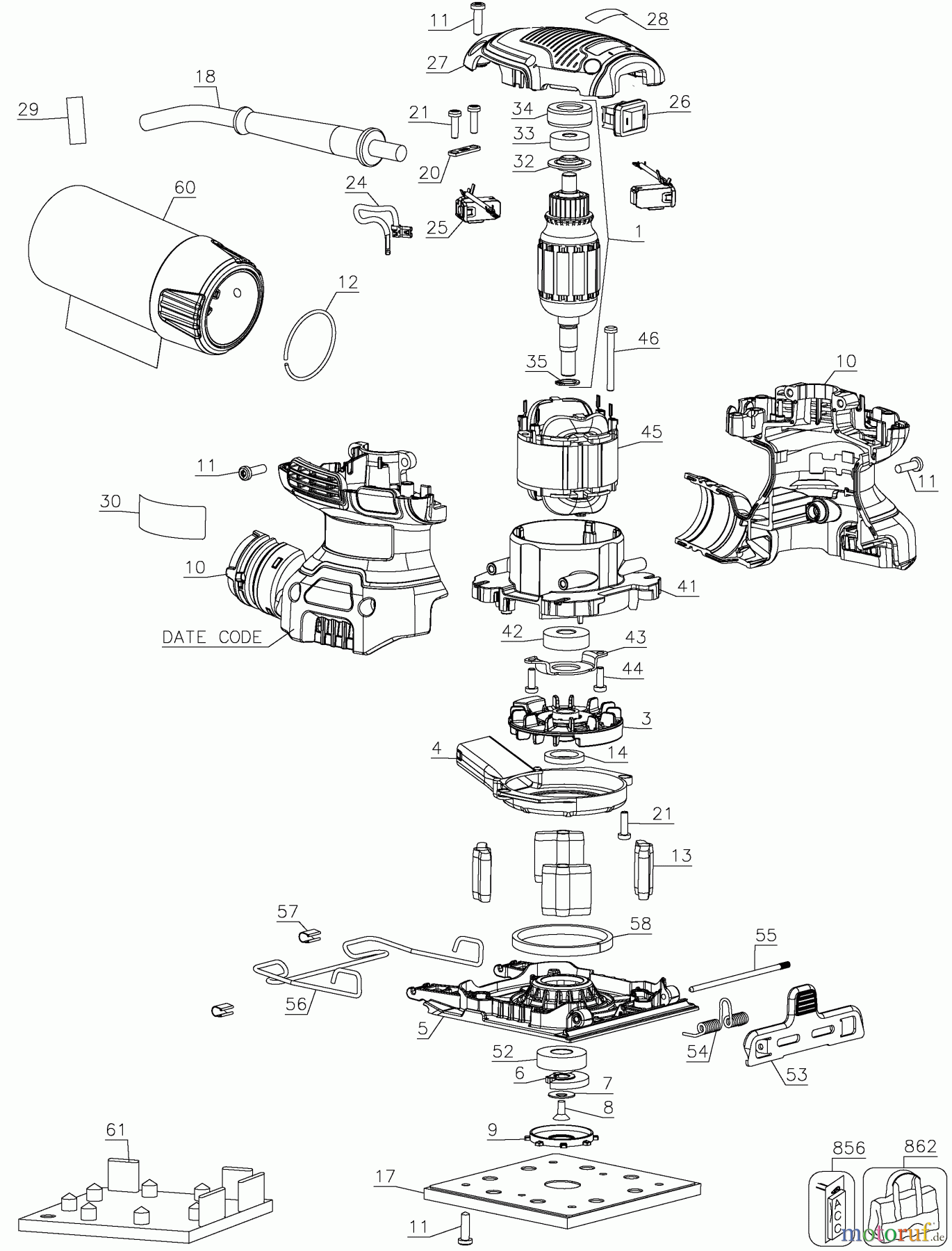 DEWALT HOLZARBEITEN EXZENTERSCHLEIFER EXZENTERSCHLEIFER DWE6411KR Seite 1