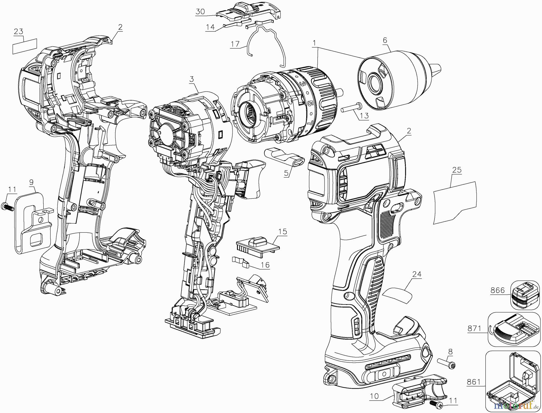 DEWALT SCHRAUBER Akku Schrauber AKKU SCHRAUBER DCD791D2 Seite 1