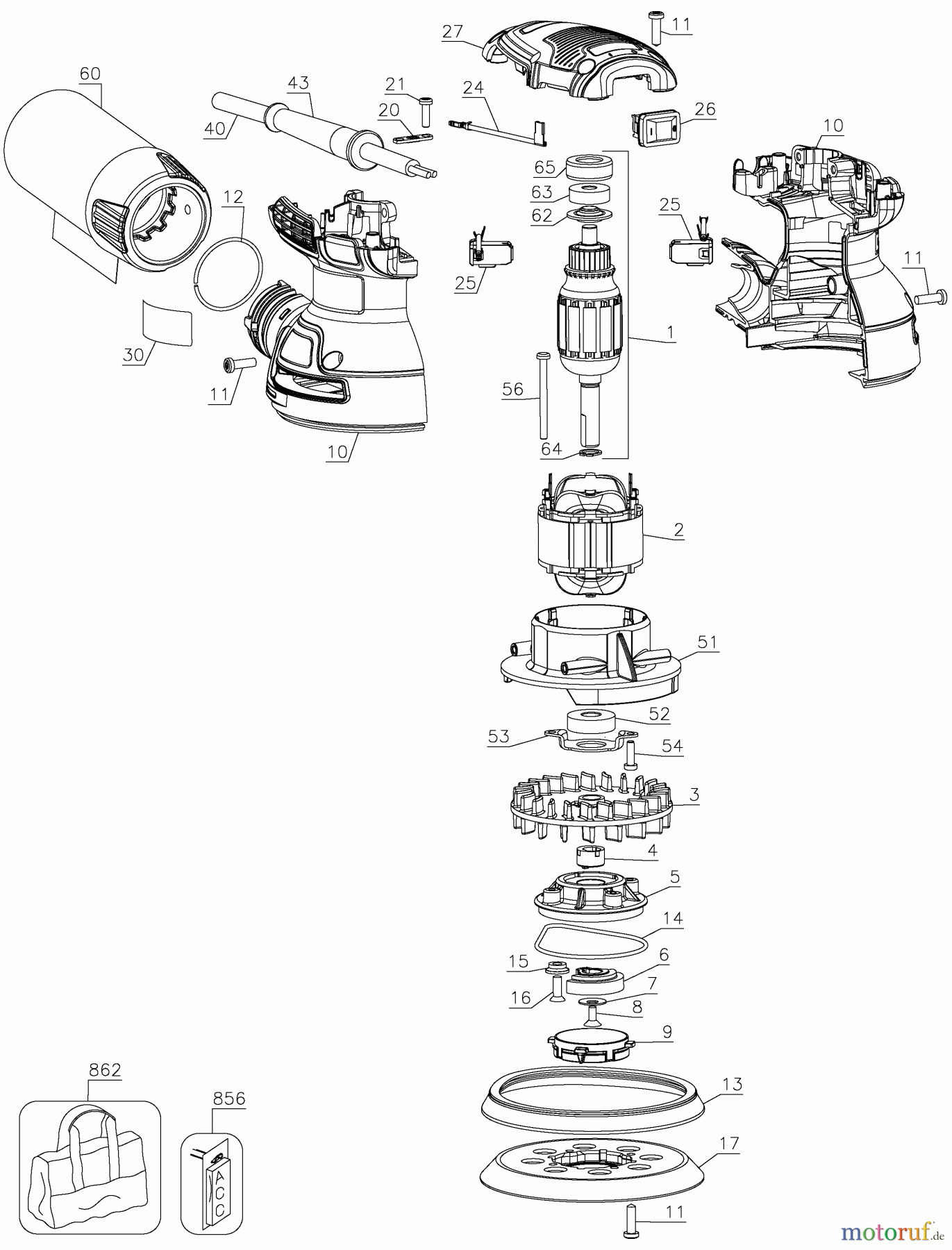 DEWALT HOLZARBEITEN EXZENTERSCHLEIFER EKZENTERSCHLEIFER DWE6421 Seite 1