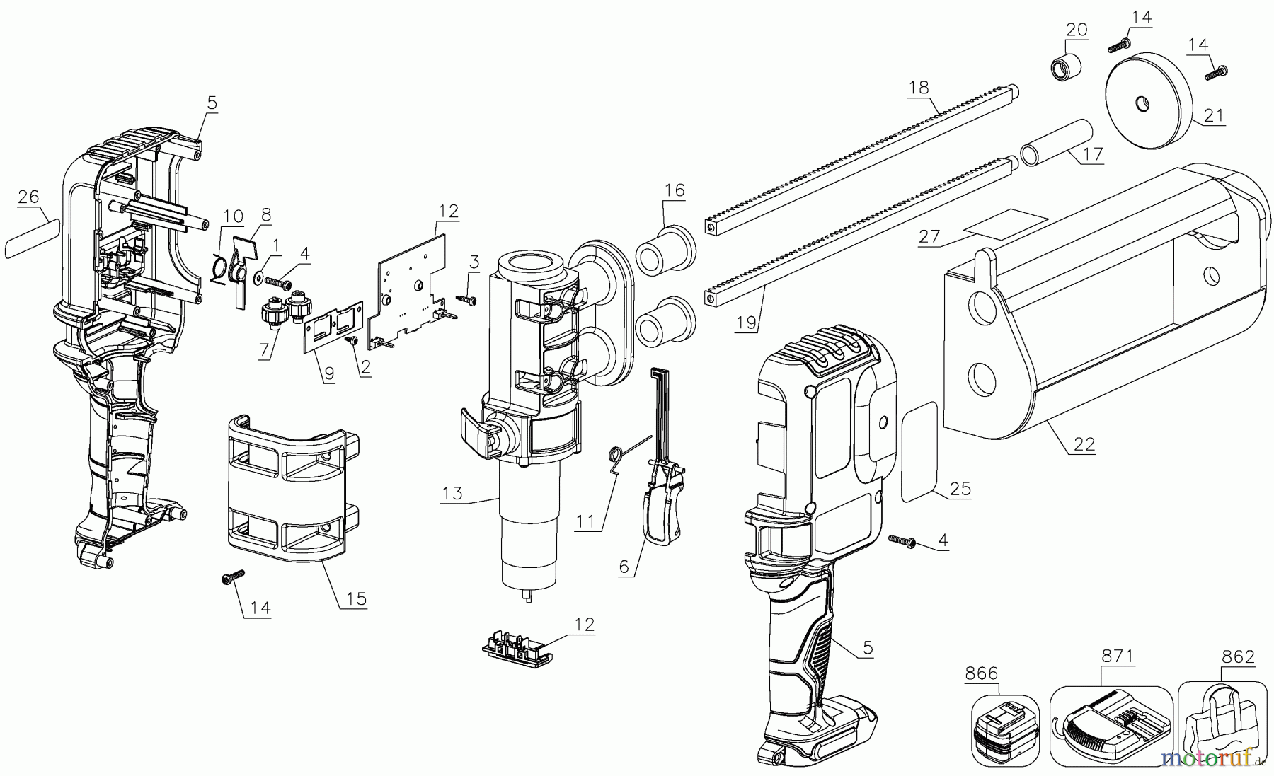 DEWALT KUGELKANONE 20V EPOXY DISP 10:1 DCE595B Seite 1