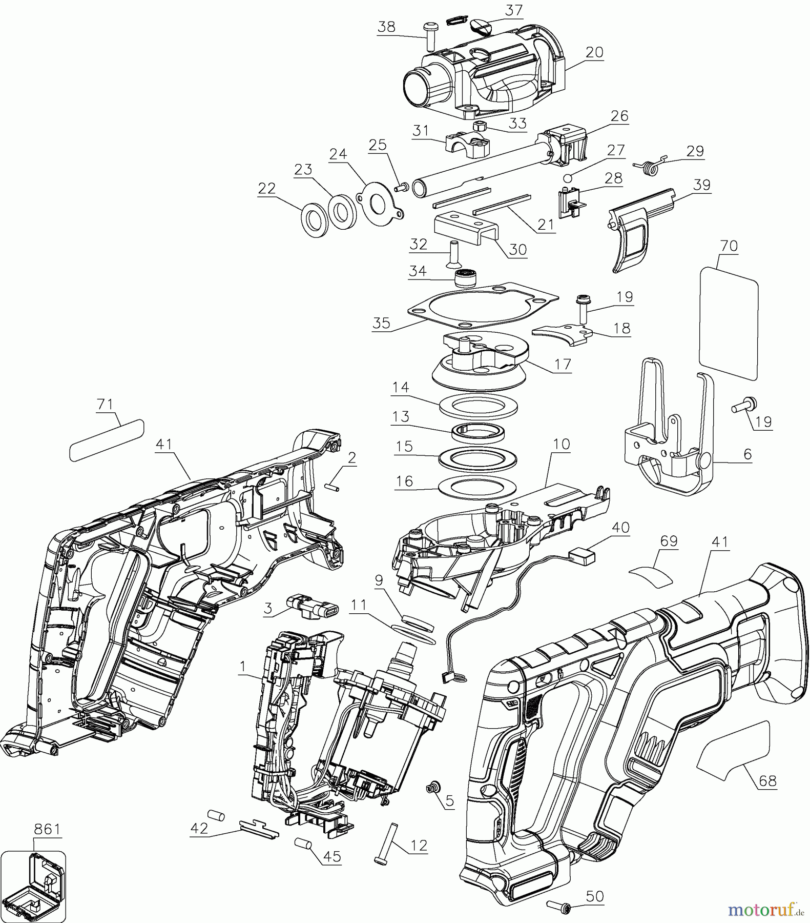 DEWALT HOLZARBEITEN SCHNEIDESÄGEN 18v XR COMPACT BL RECIPRO DCS367N Seite 1