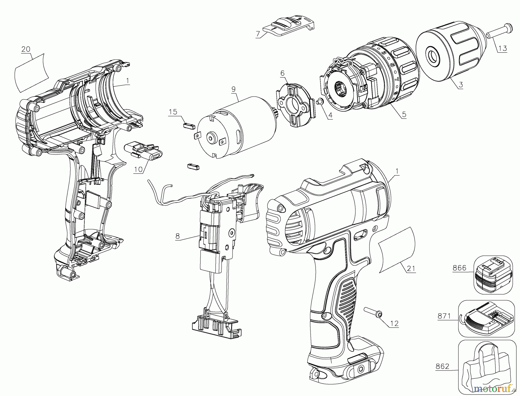  DEWALT SCHRAUBER Akku Schrauber AKKU SCHRAUBER DCD716D2 Seite 1