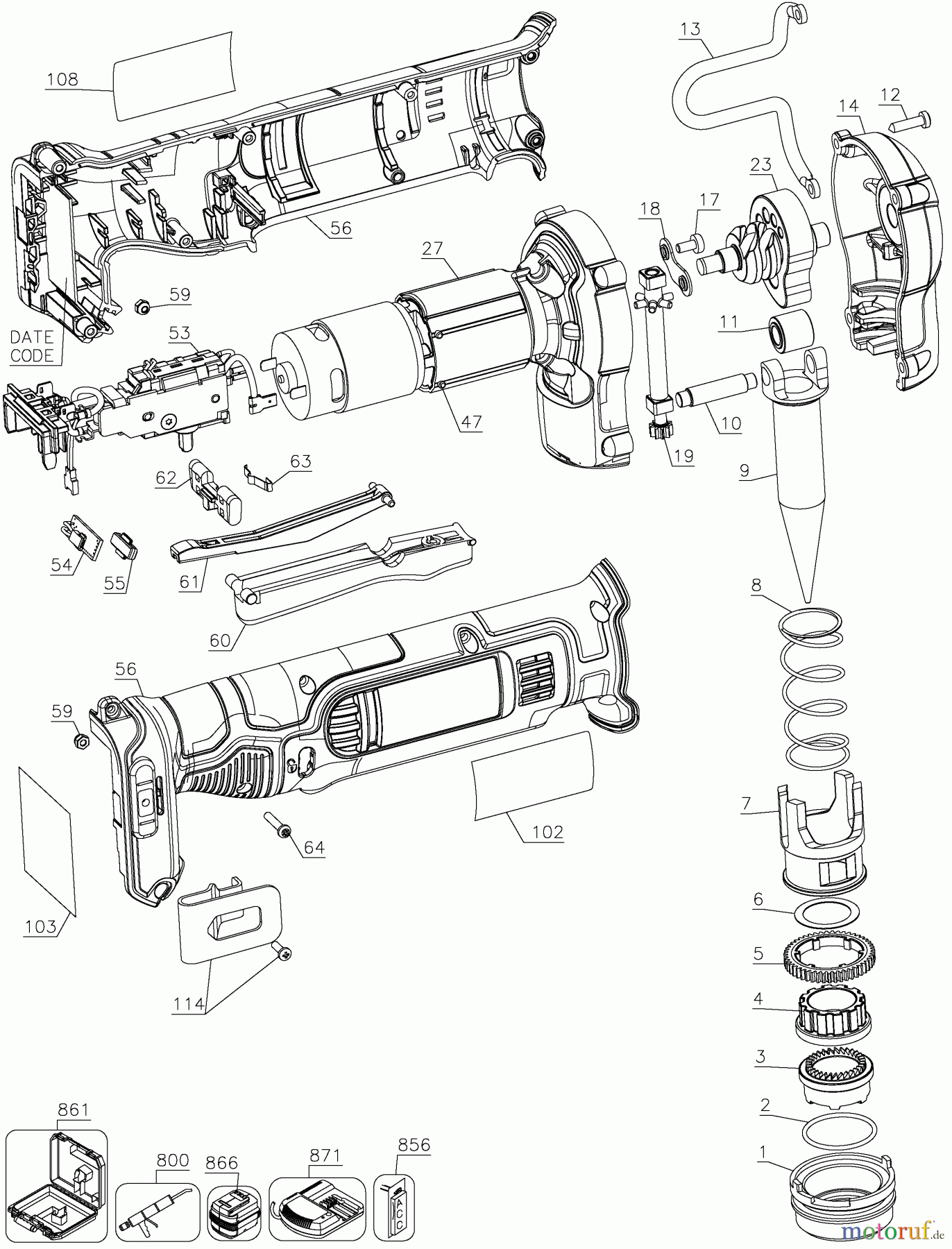  DEWALT Gartengeräte PEX EXPANDER DCE400B Seite 1
