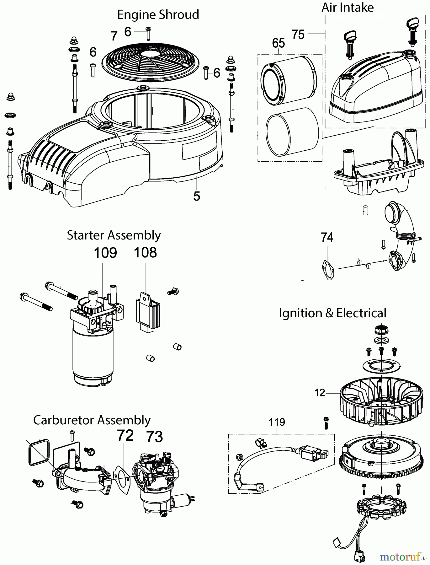 CRAFTSMAN Divers ENGINE 4X90HU Seite 1
