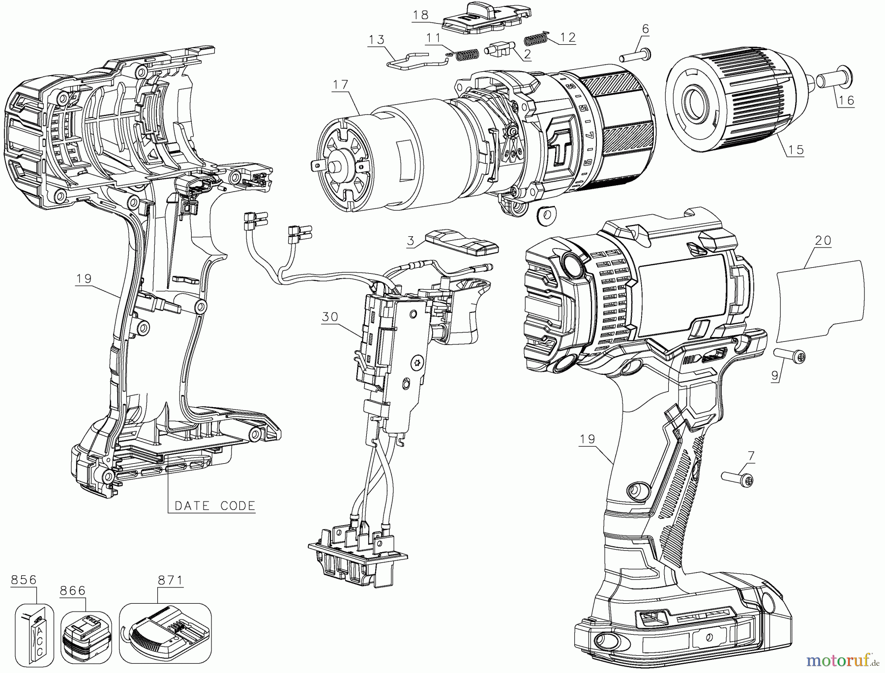 CRAFTSMAN CORDLESS DRILLS HAMMER CMCD711C2R Seite 1