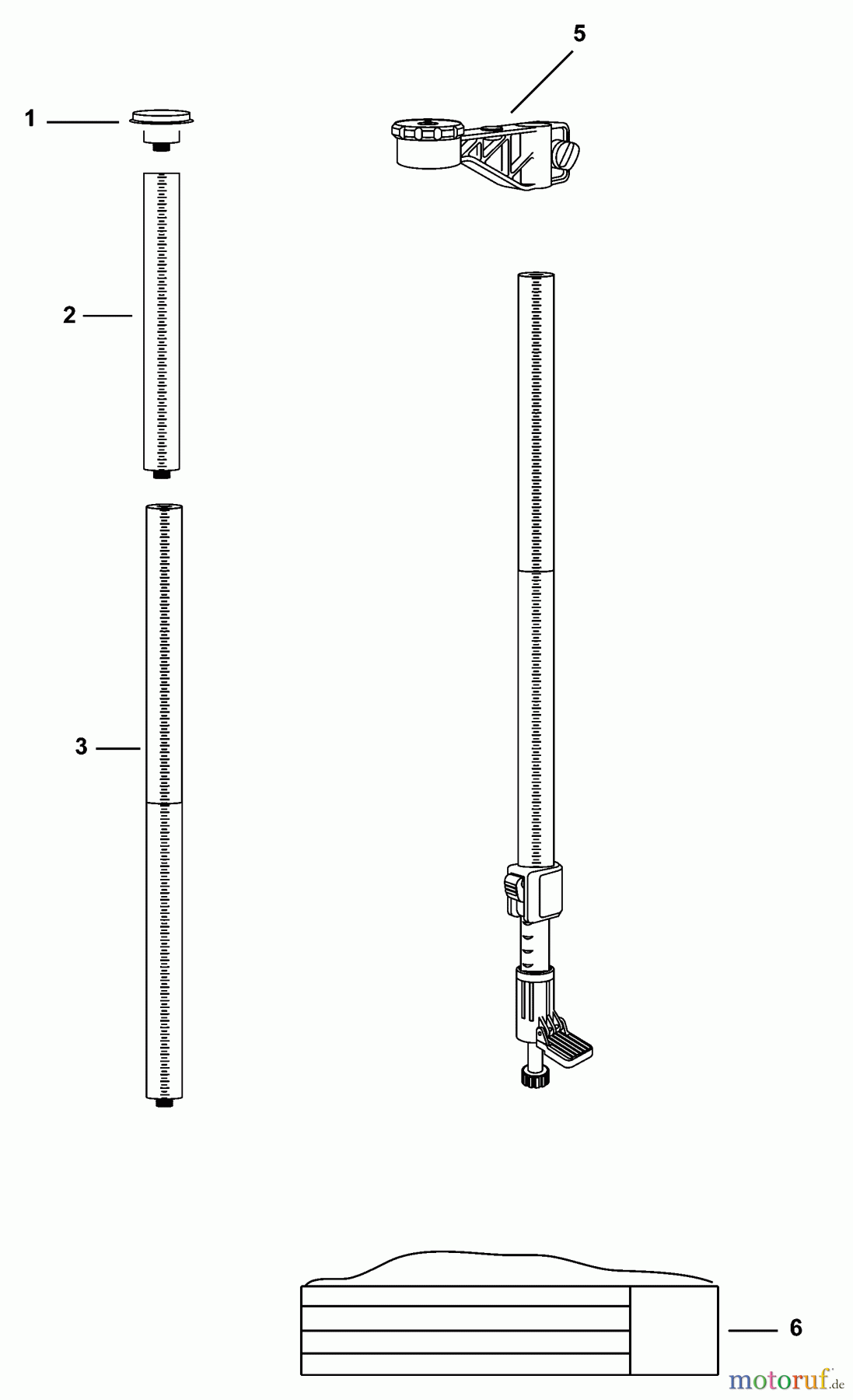 DEWALT ZUBEHÖR ACCESSORIES, ATTACHMENTS & UNPOWERED LASER MOUNTING POLE DW0882 Seite 1