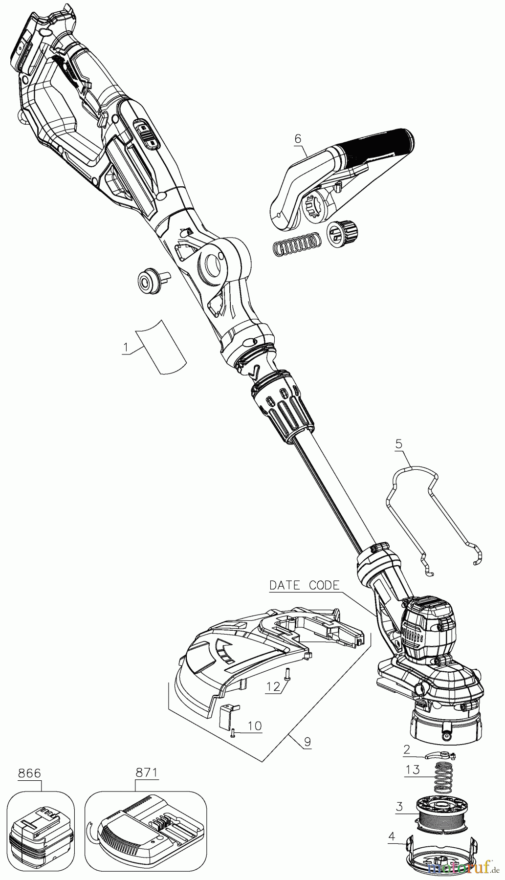 CRAFTSMAN GAS RIDING MOWER/TRACTOR 20V MX STRING TRIMER CMCST900D1 Seite 1