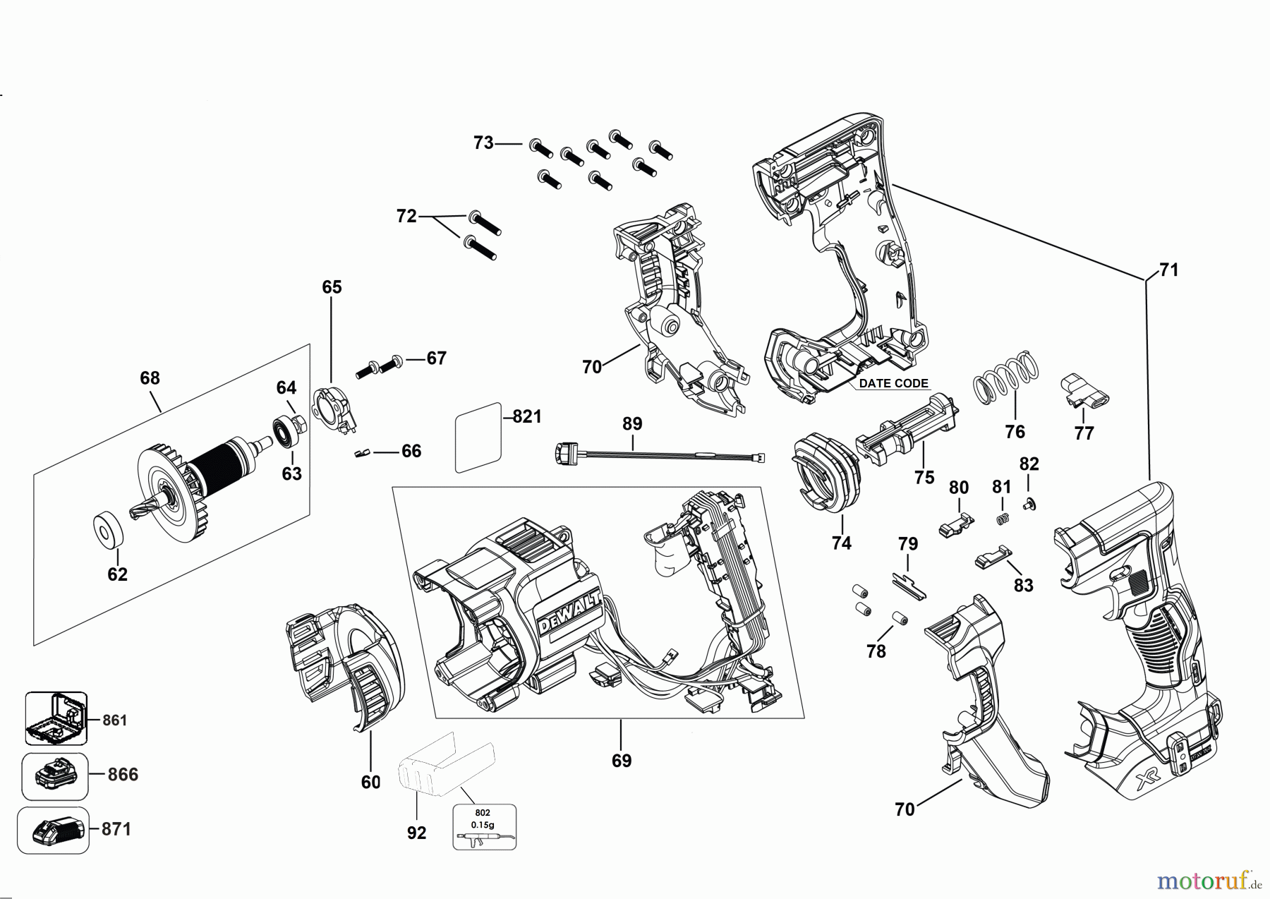 DEWALT Bohrhämmer Bohrhämmer SDS-PLUS 1-1/8