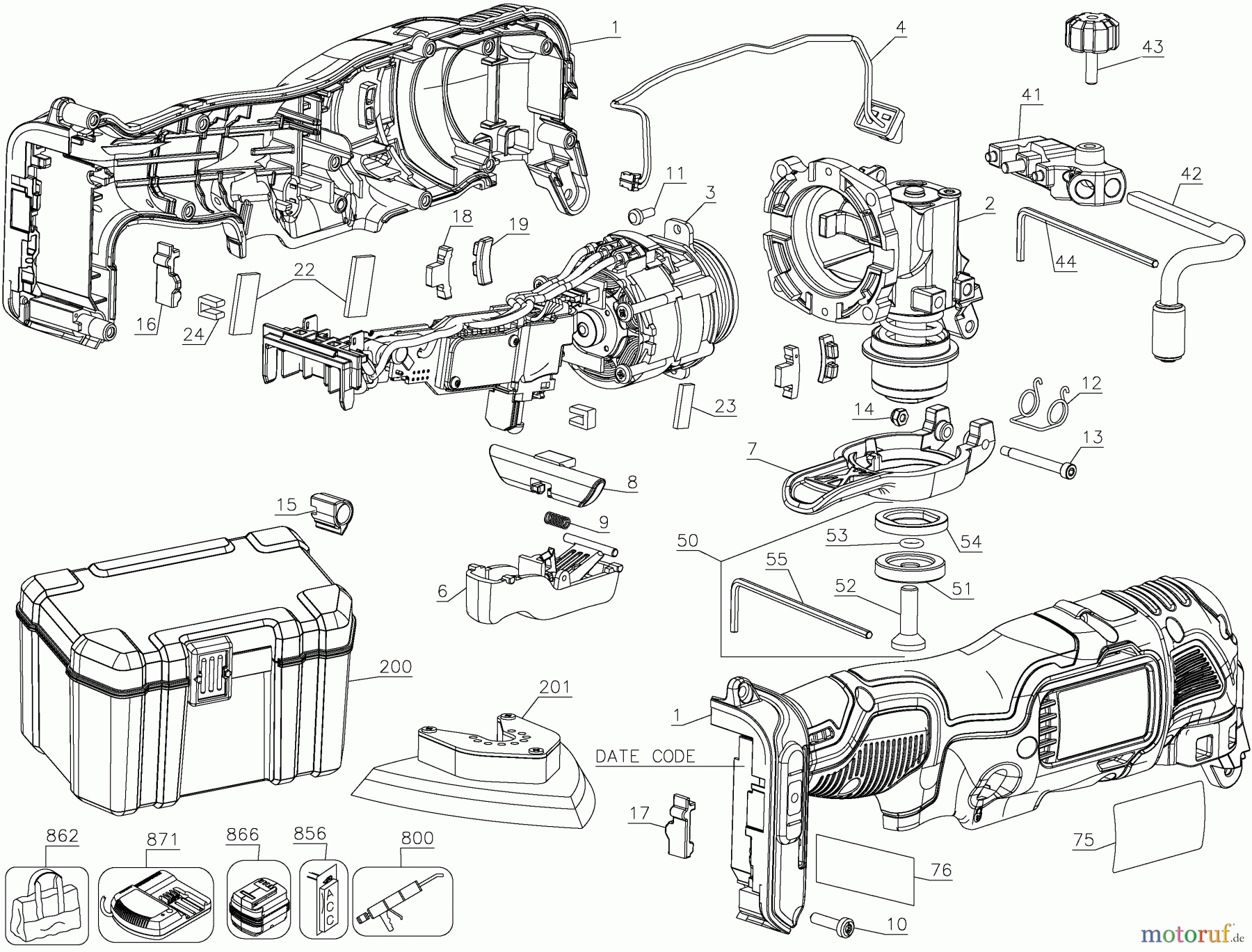  DEWALT HOLZARBEITEN KOMBI-SÄGEN 20V MX BRSHL OSCLTNG DCS354B Seite 1