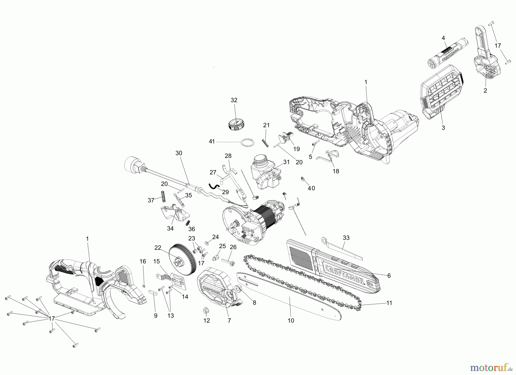 CRAFTSMAN CDLS SAW CM 14IN AC CHAINSAW CMECS614 Seite 2
