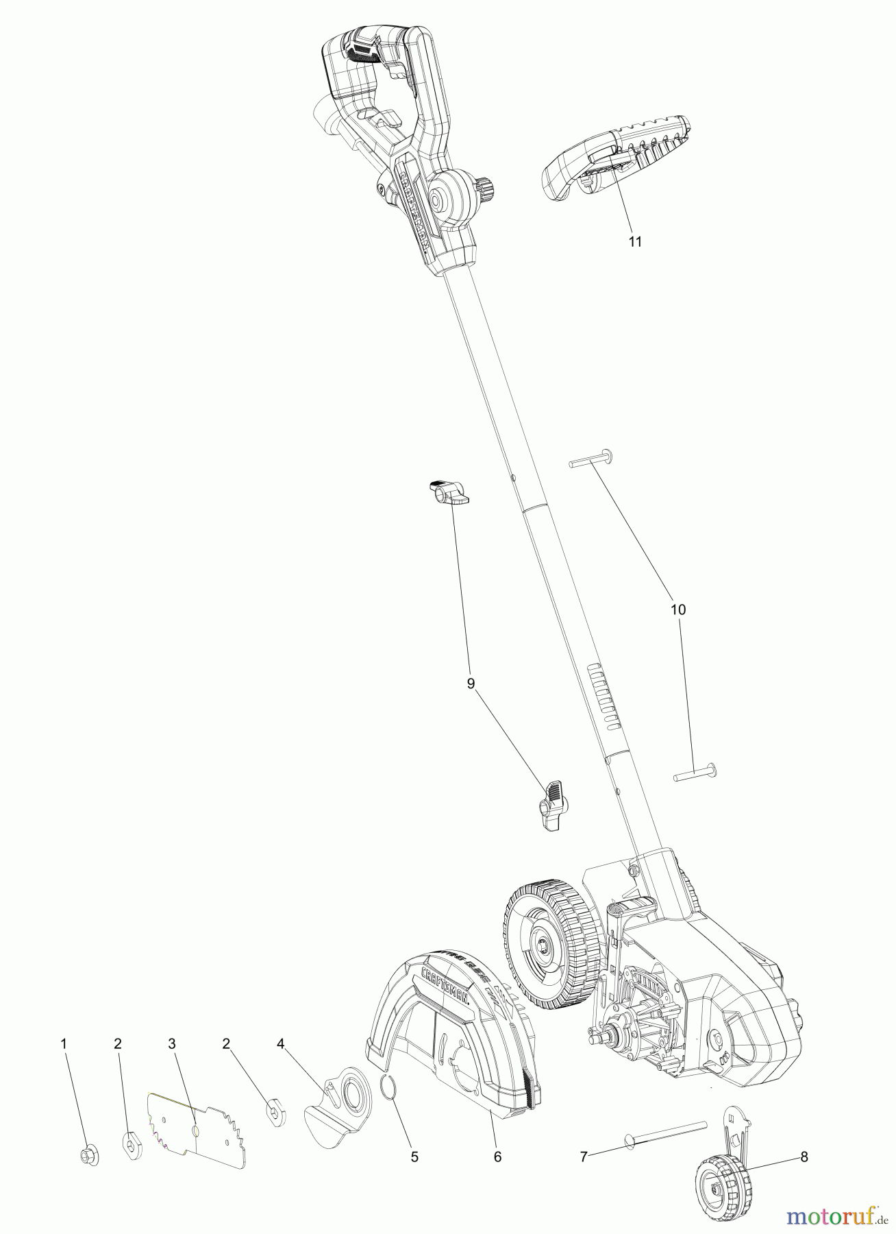 CRAFTSMAN GAS ZERO TURN MOWER RASENKANTENSCHERE CMEED400R Seite 1