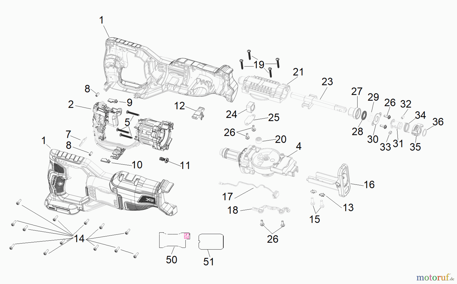 DEWALT HOLZARBEITEN SCHNEIDESÄGEN RECIP SAW DCS382 Seite 1