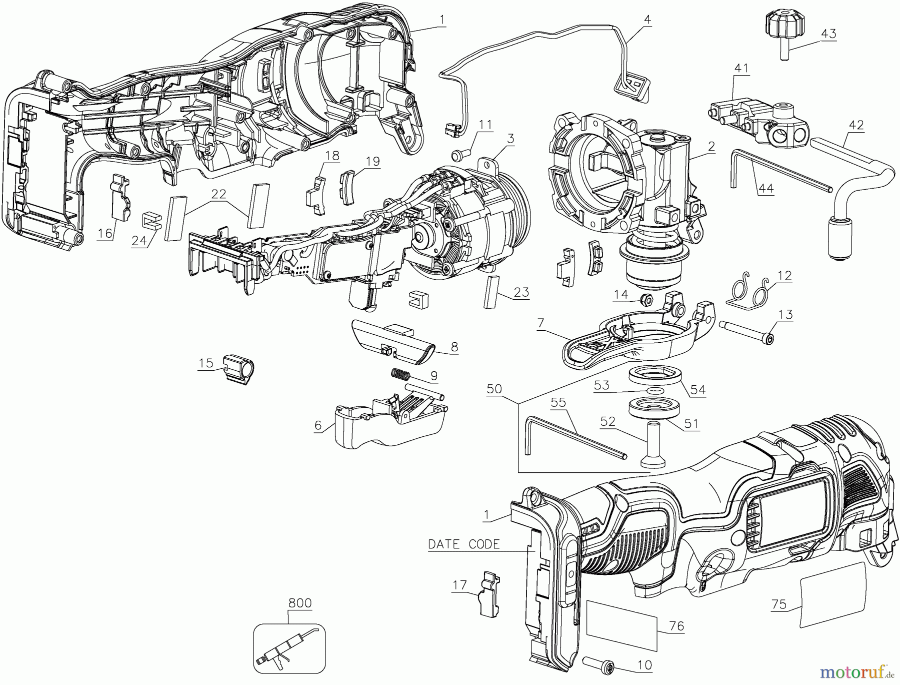 DEWALT Akku Sägen MULTITOOL DCS354N Seite 1