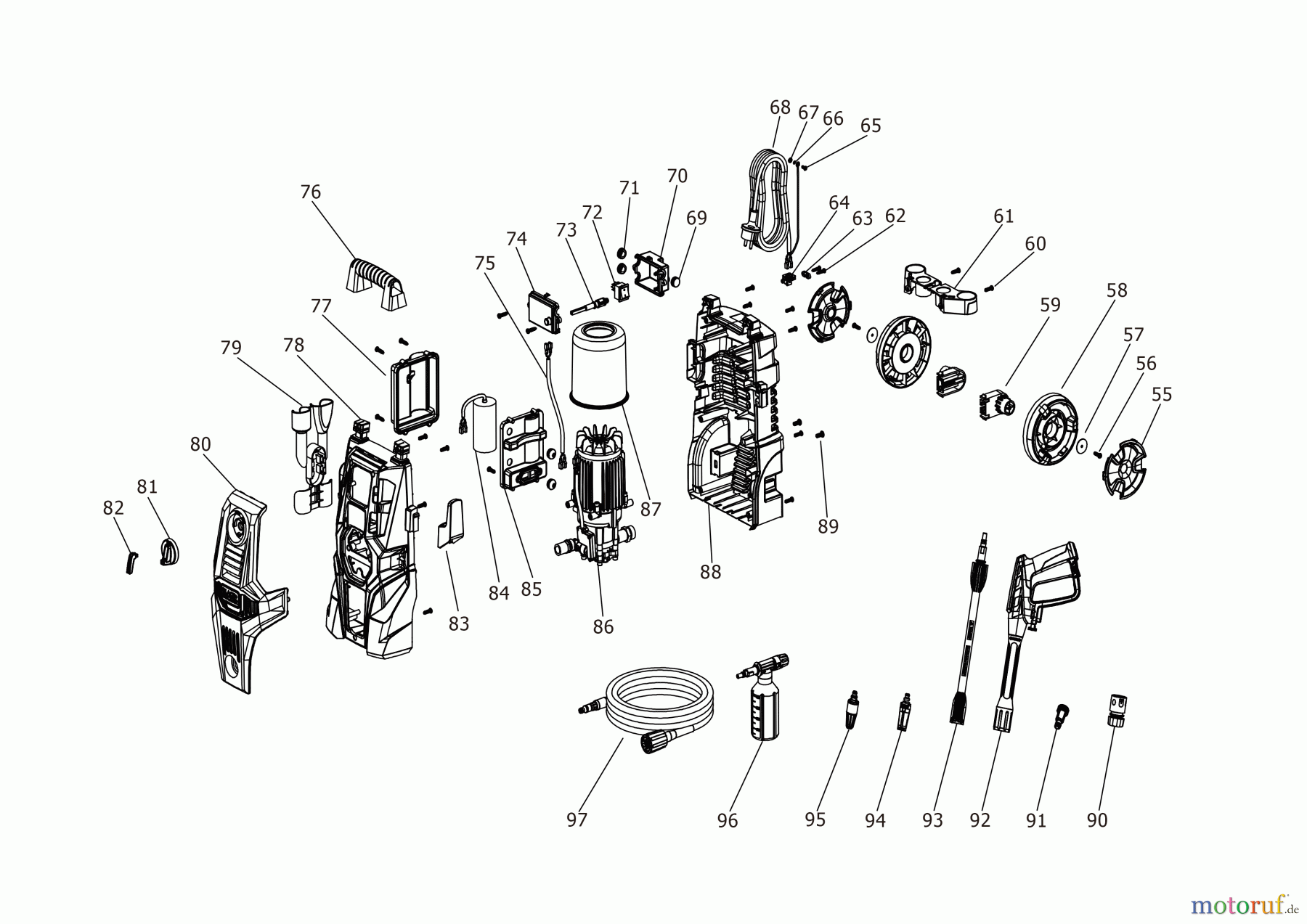 BLACK+DECKER AUSSERHALB HOCHDRUCKREINIGER, PUMPEN, KOMPRESSOREN, GENERATOREN HOCHDRUCKREINIGER BEPWB1740LP Seite 2