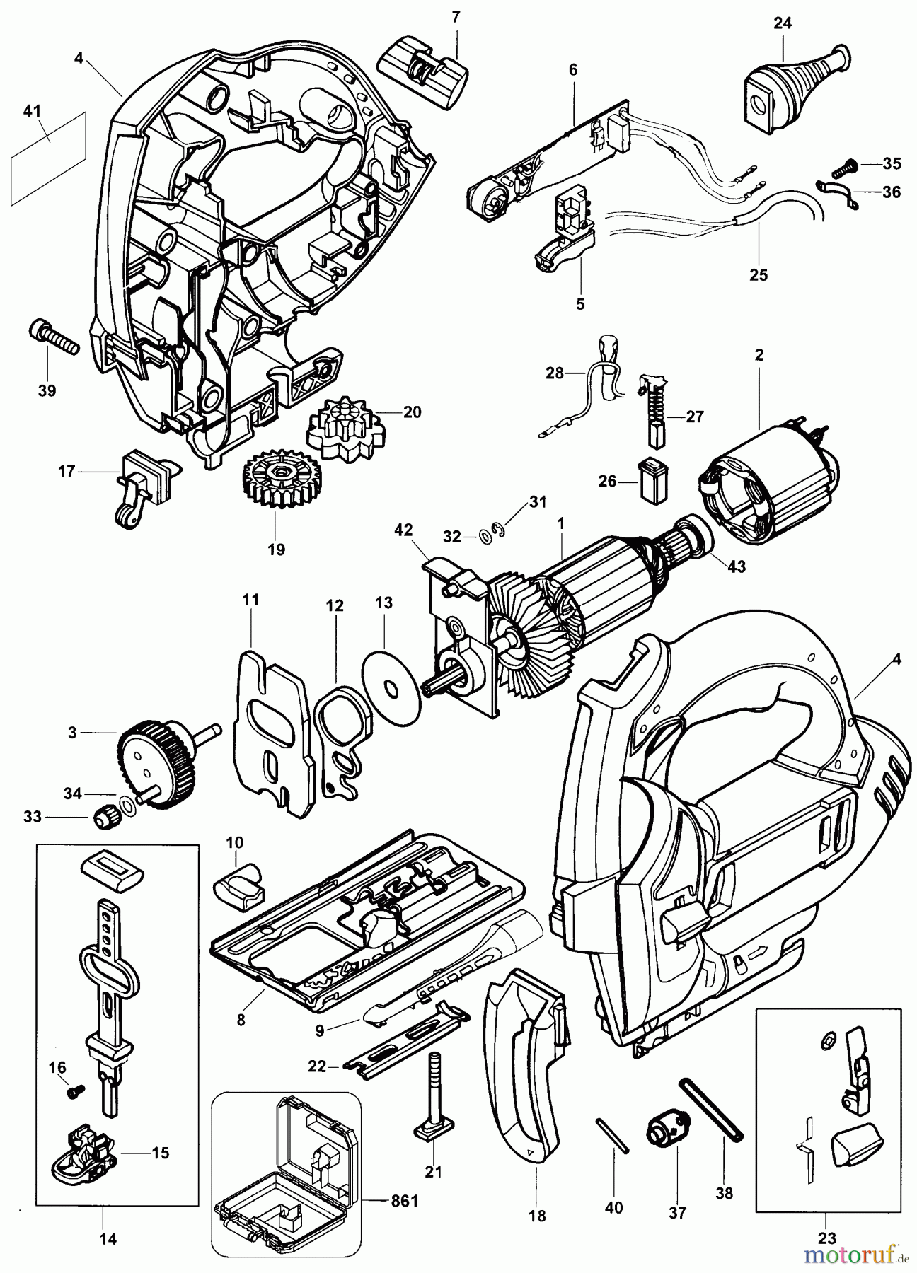 BLACK+DECKER INNENAUSSTATTUNG SÄGE STICHSÄGE JS600K Seite 1