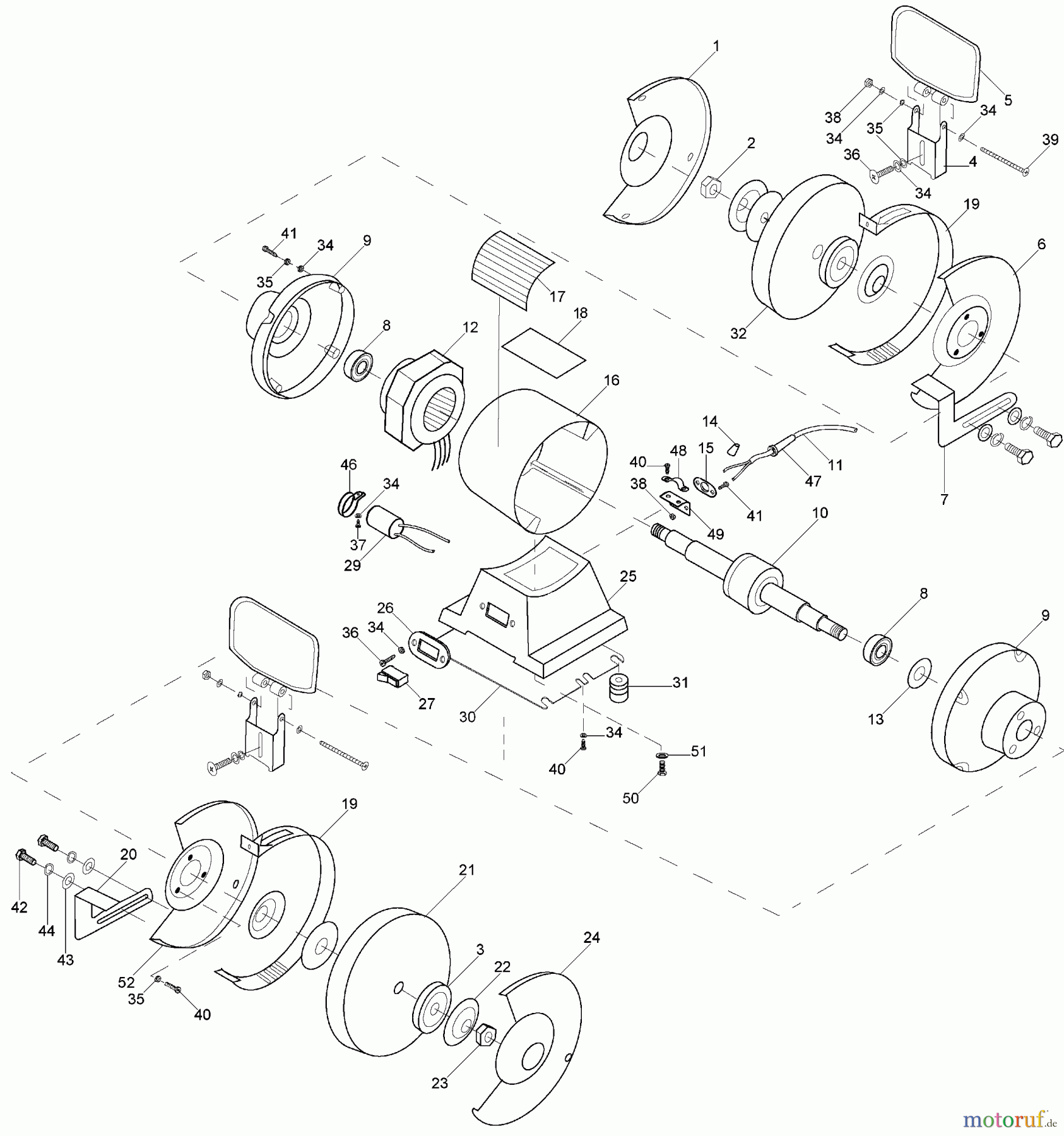 BLACK+DECKER PROFESSIONELL SCHLEIFMASCHINEN, POLIERMASCHINEN UND EINFÄDLER TISCHSCHLEIFMASCHINE BT3600 Seite 1