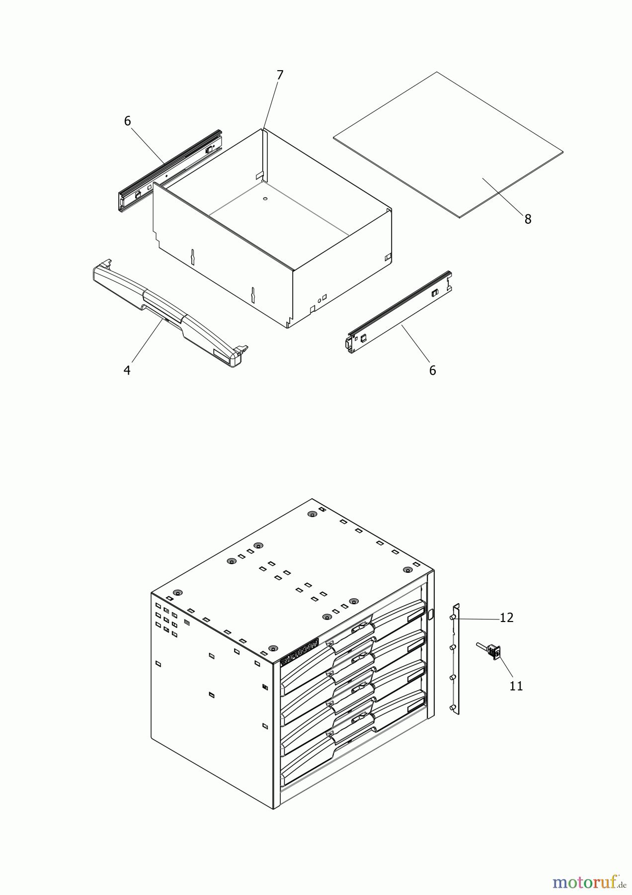  FACOM STORAGE SCHUBLADENSCHRANK F50000041 Seite 1