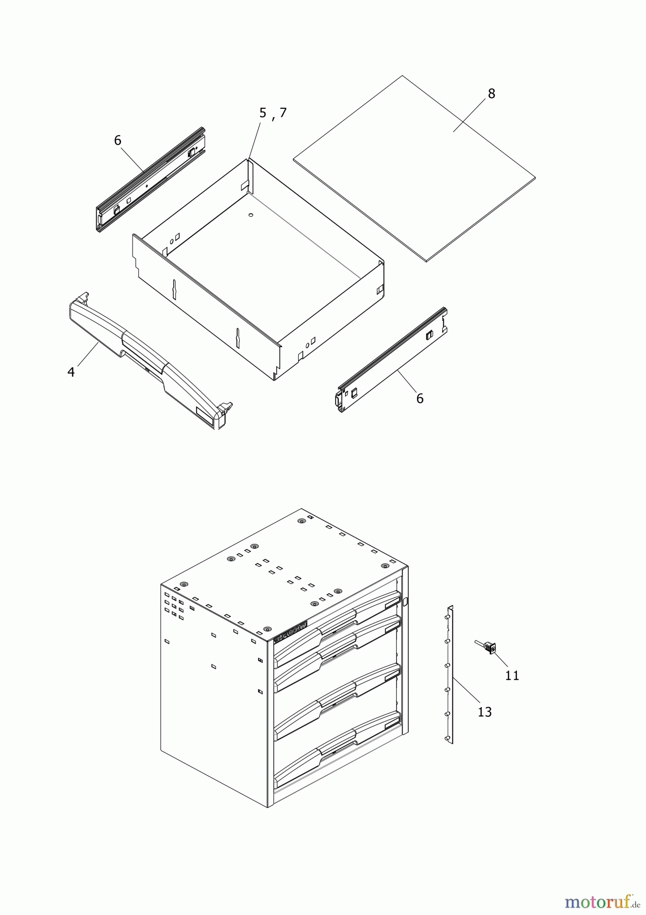  FACOM STORAGE SCHUBLADENSCHRANK F50000065 Seite 1