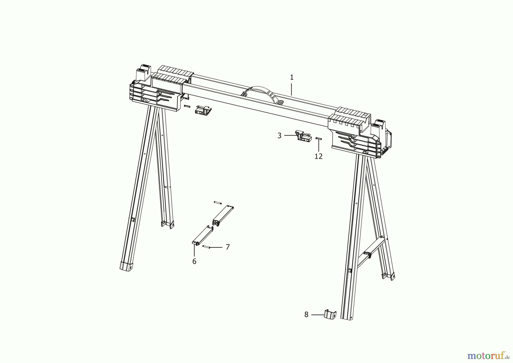 STANLEY ATTTACHMENTS & ACCESSORIES LEG STANDS SÄGE-WERKBANK FMST1-75763 Seite 1