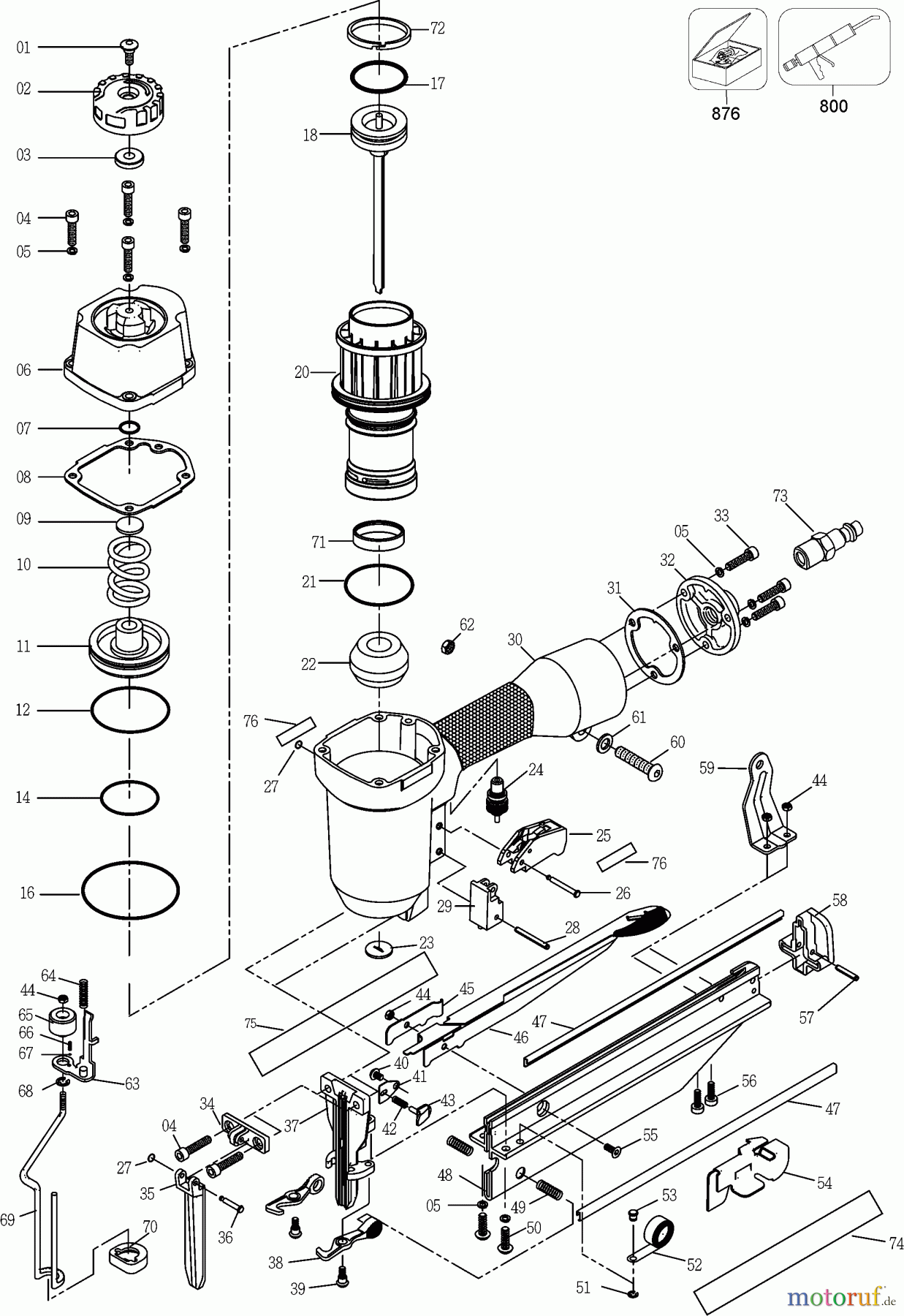  PORTER CABLE Divers 53444 FN250SB Seite 1