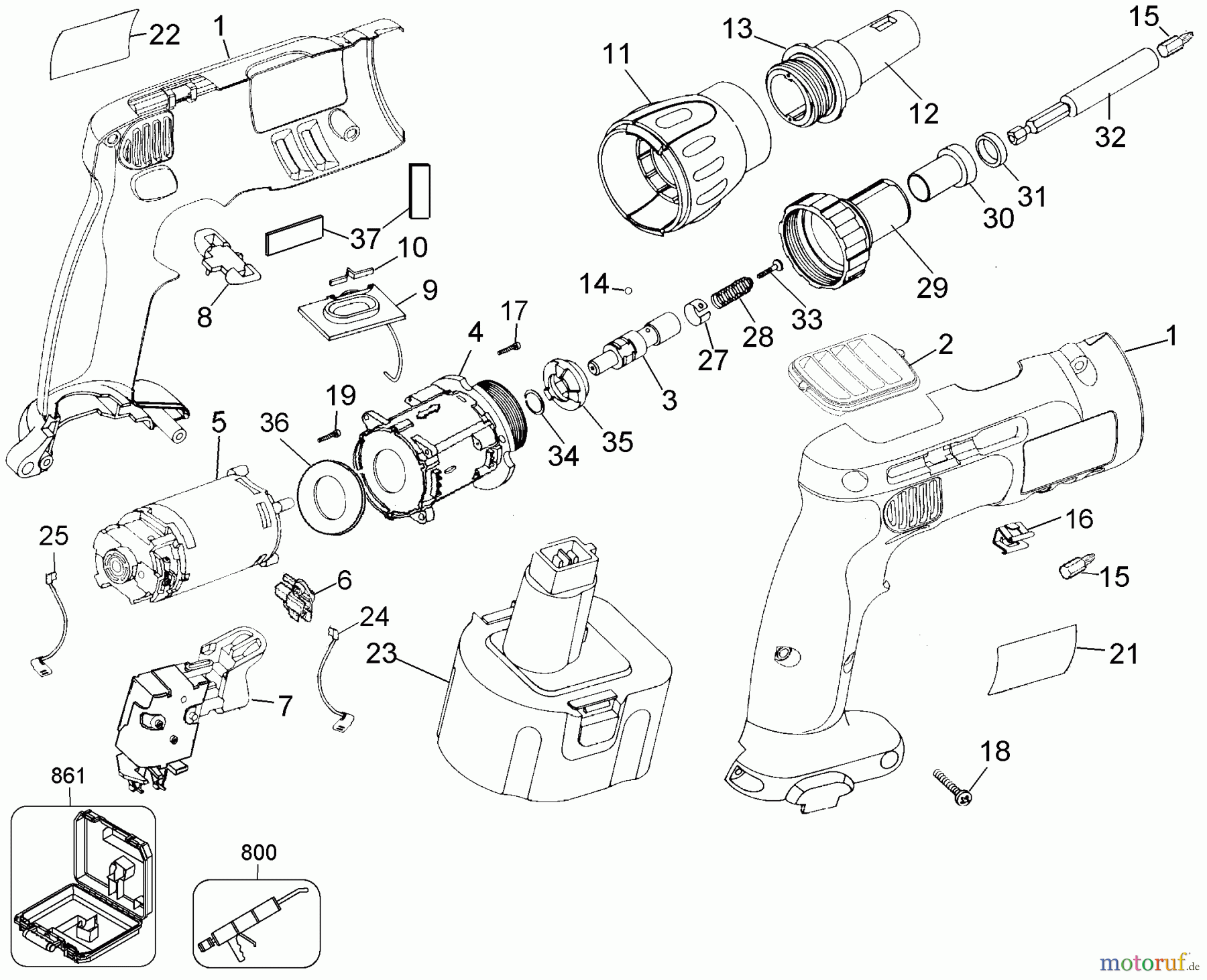 DEVILBISS Divers ELU DRYWALL SCREWGUN GSA64K Seite 1