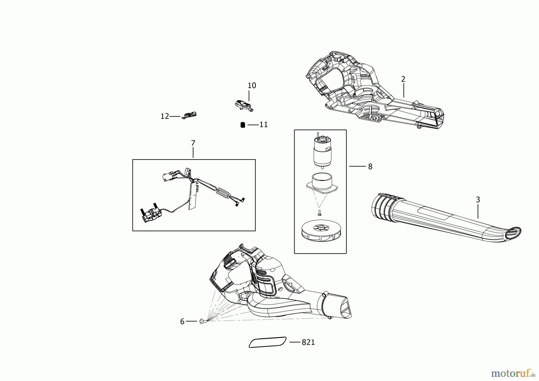  BLACK+DECKER AUSSERHALB RASENMÄHER, HÄCKSLER UND KEHRMASCHINEN RUCKSACKGEBLÄSE GWC1820PCB Seite 2