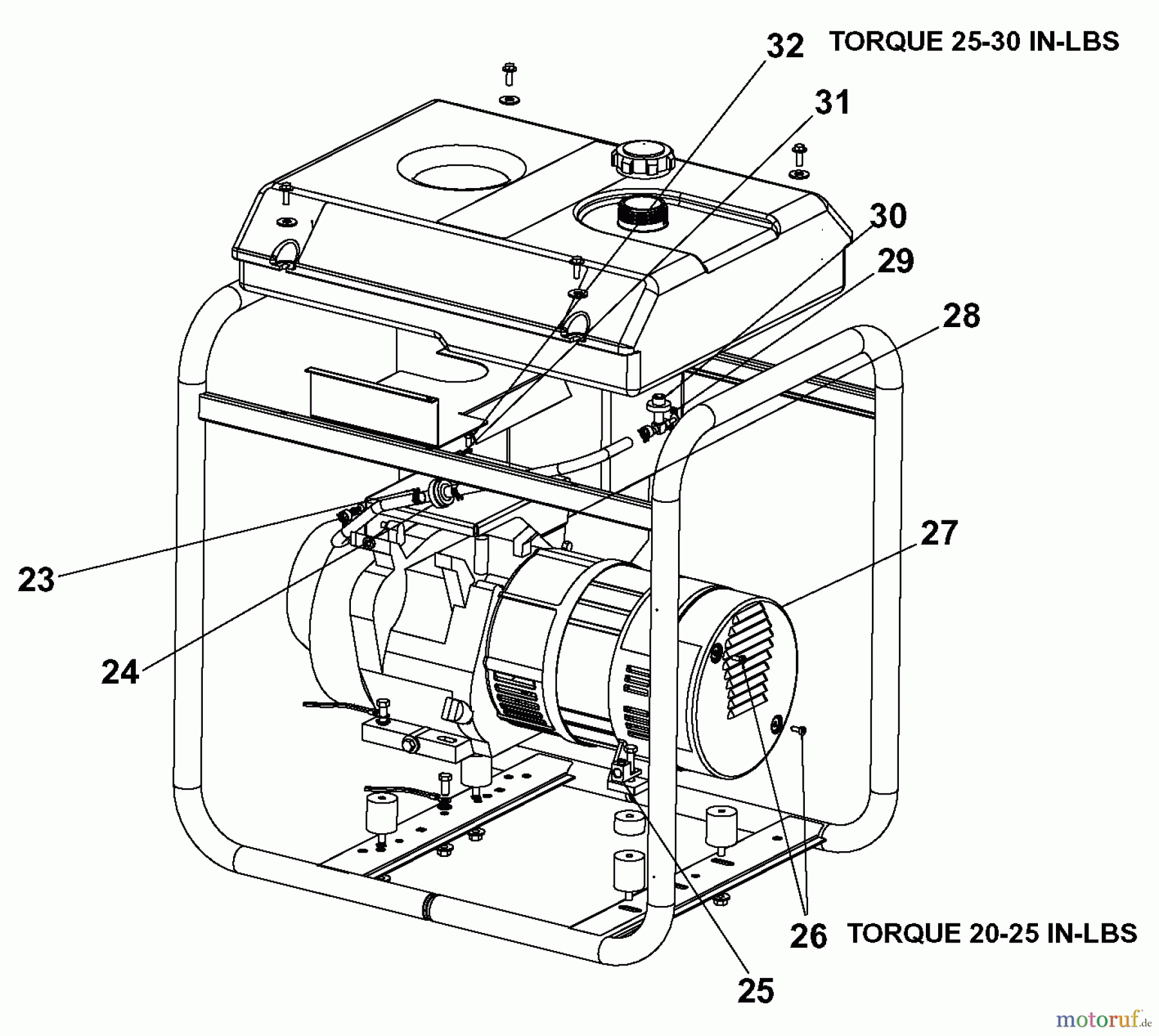 OEM Black und Decker Divers G 4500W 9HP HONDA EXGHV4510 Seite 2