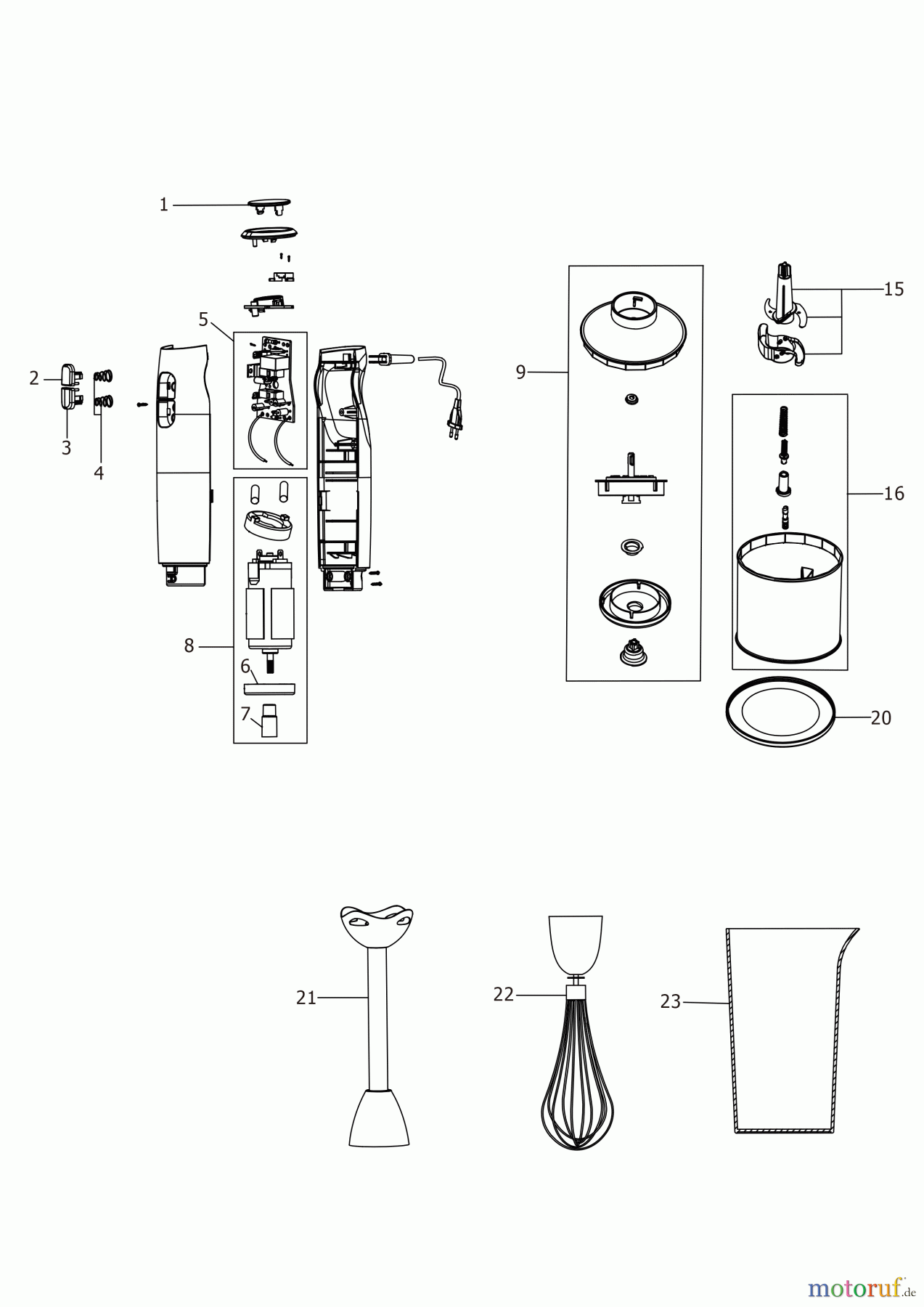  BLACK+DECKER HAUSHALT LEBENSMITTELZUBEREITUNG MIXER HB600 Seite 2