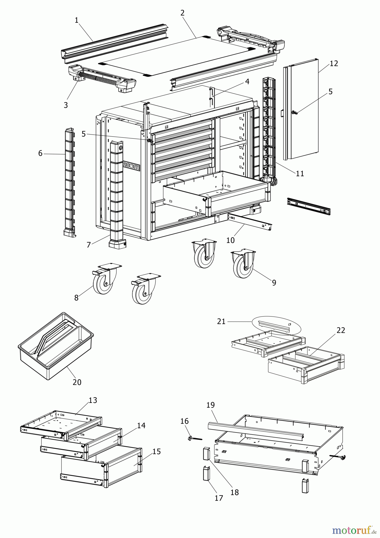  FACOM STORAGE WERKBANK JET.T7NM3A Seite 1