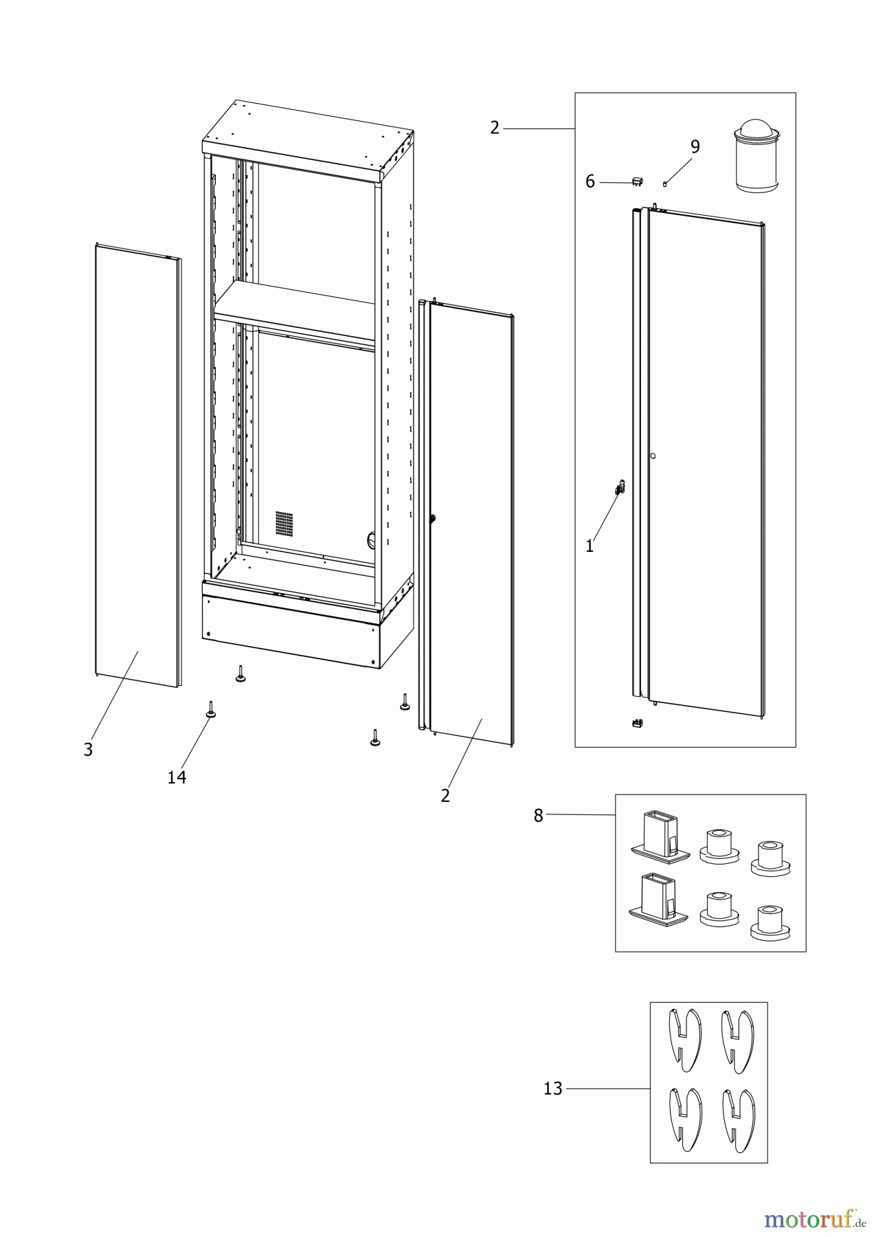 FACOM STORAGE SHELVING CABINET JLS3-A1000PP Seite 1