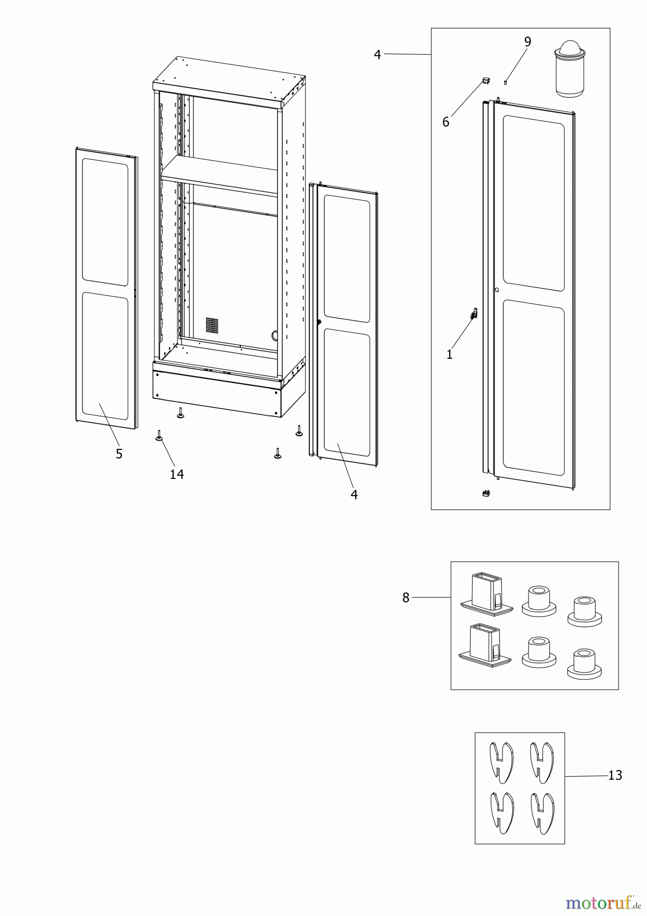 FACOM STORAGE SHELVING CABINET JLS3-A1000PVBS Seite 1