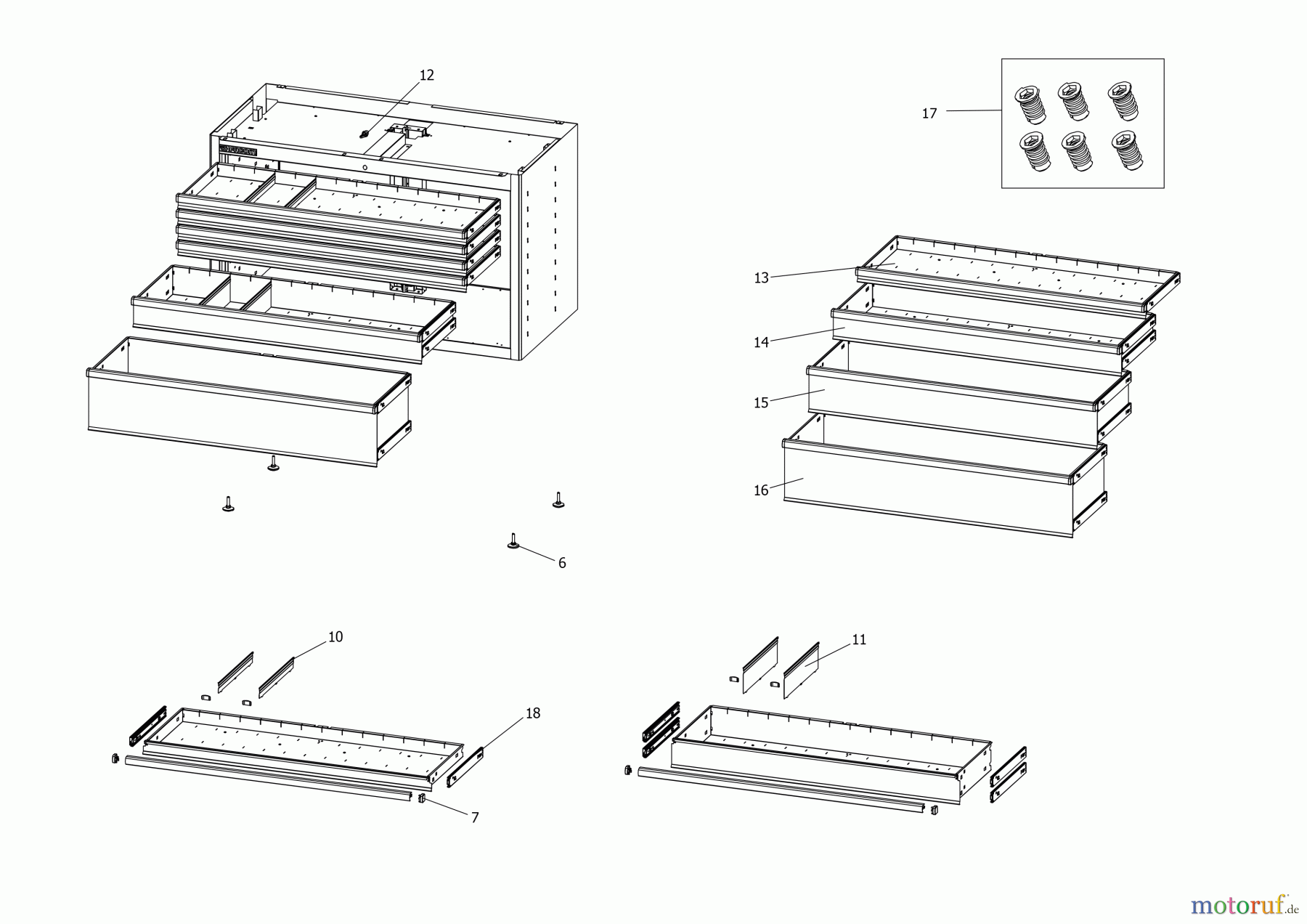 FACOM STORAGE SCHUBLADENSCHRANK JLS3-MBD5T Seite 2
