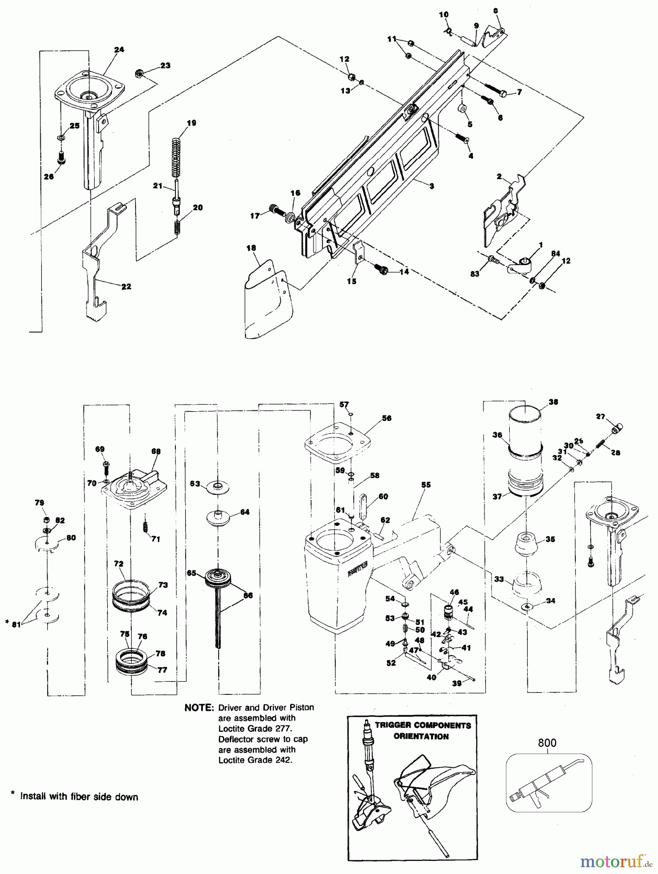 BOSTITCH ACCESSORIES RAHMENNAGLER MIT RUNDKOPF KN85PP Seite 1