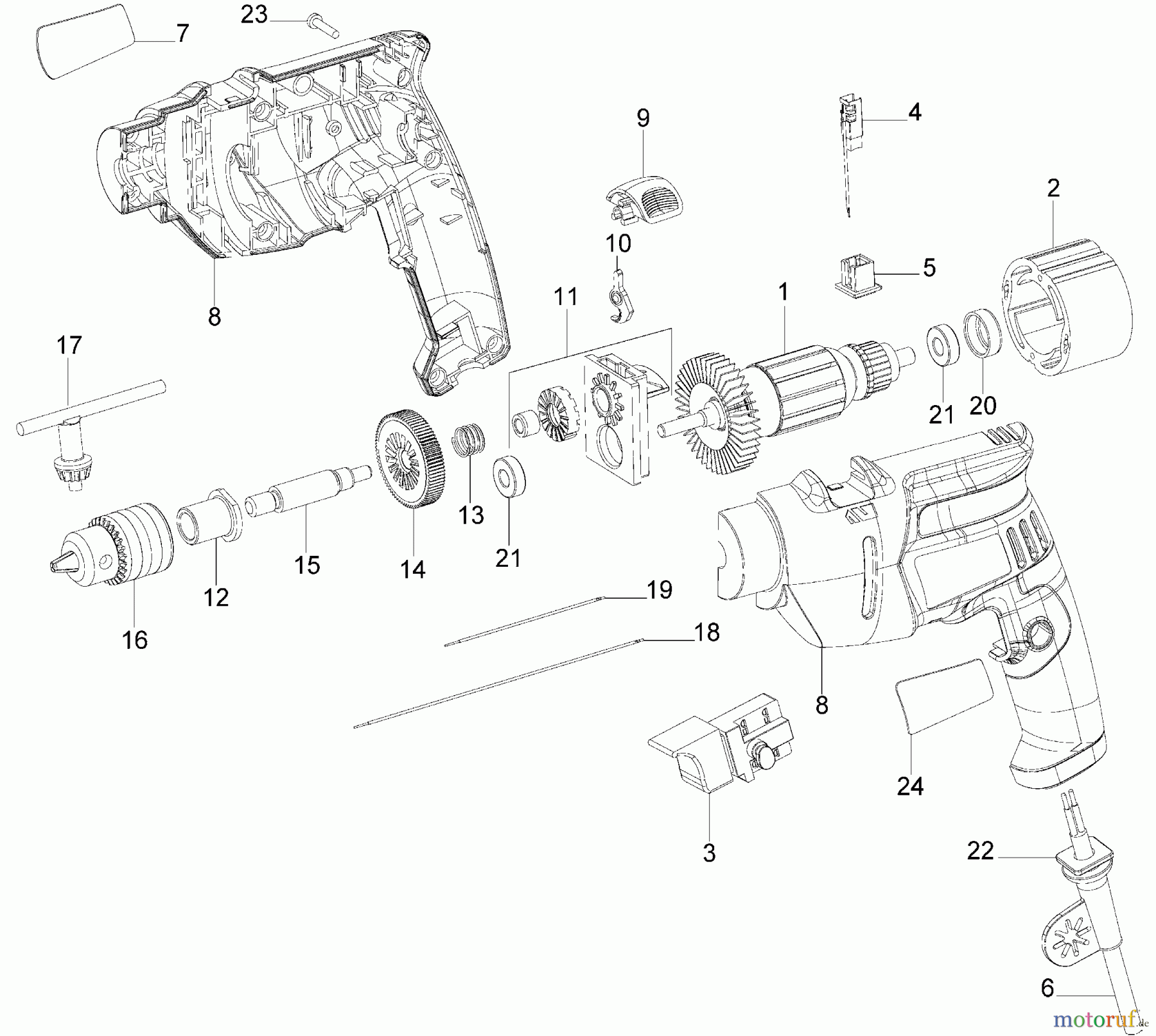 BLACK+DECKER Divers 3/8 HAMMER DRILL KR470 Seite 1