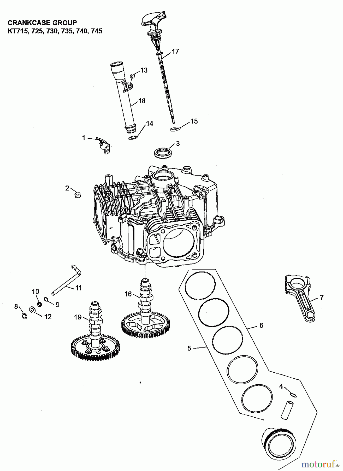 CRAFTSMAN Divers ENGINE KT725-3040 Seite 5