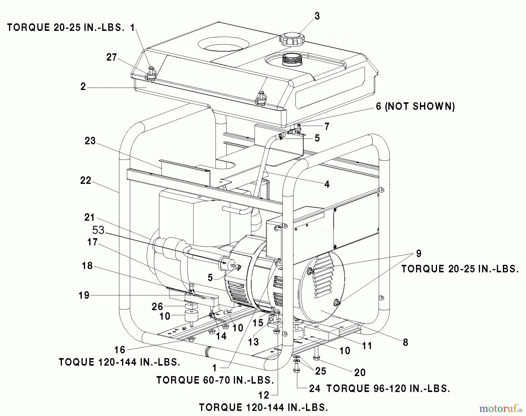  CRAFTSMAN Divers G 4750W 10HP TEC 919-67947 Seite 1