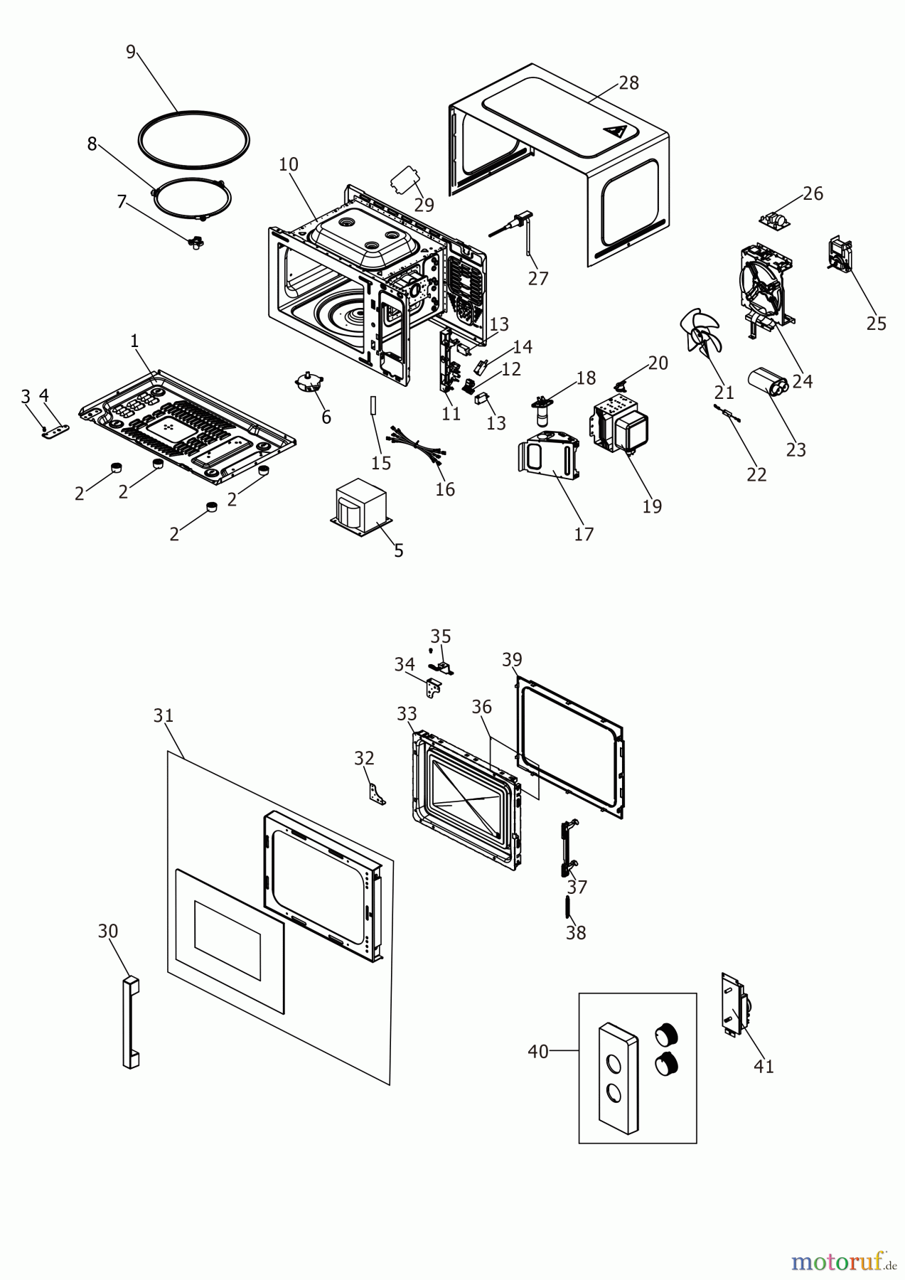 BLACK+DECKER HAUSHALT KOCHEN OFEN MZ2015P Seite 1