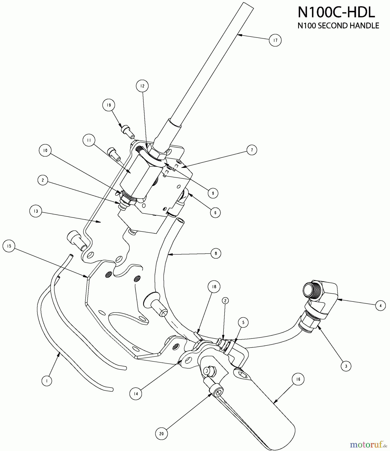 BOSTITCH Divers AUX PNEUMATIC HNDL N100C-HDL Seite 1