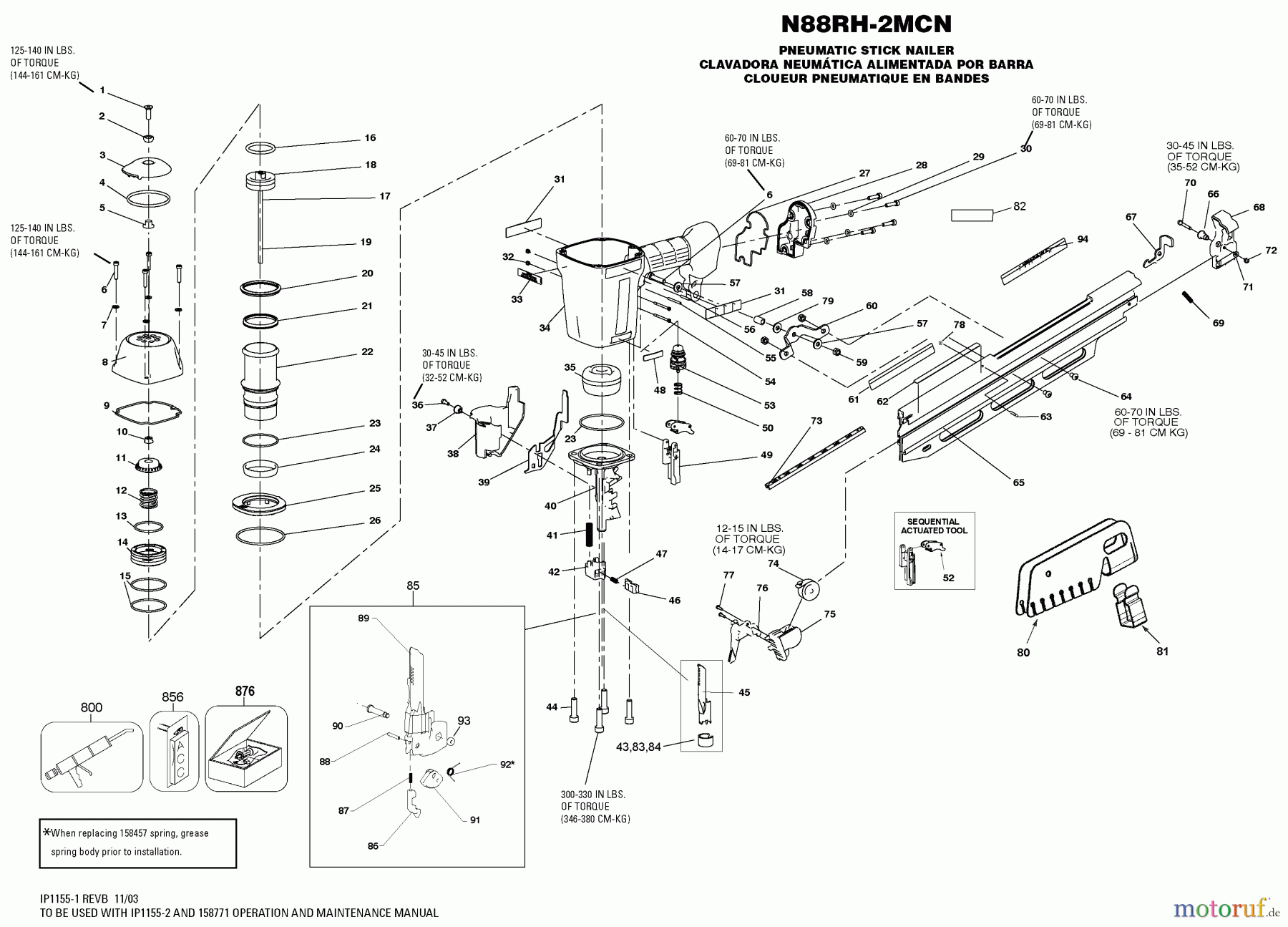  STANLEY WOODWORKING NAILERS NAGLER N88RH-2MCN Seite 1