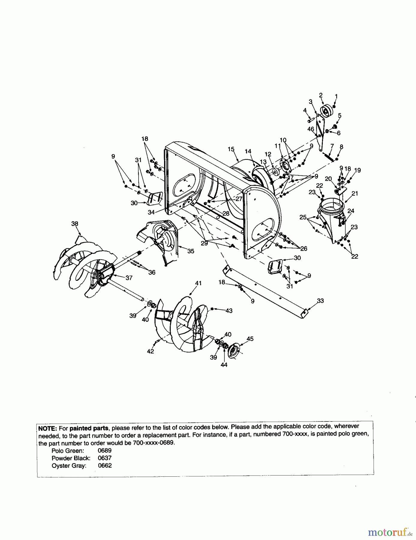 CRAFTSMAN Divers SNOW BLOWER 247.886640 Seite 4