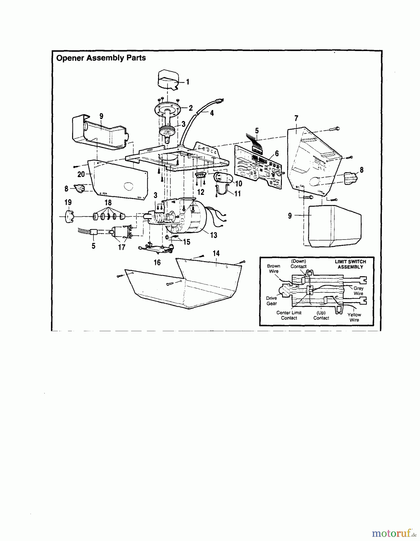 CRAFTSMAN Divers DE-GARAGE DOOR OPENER 139.53962SRT1 Seite 3