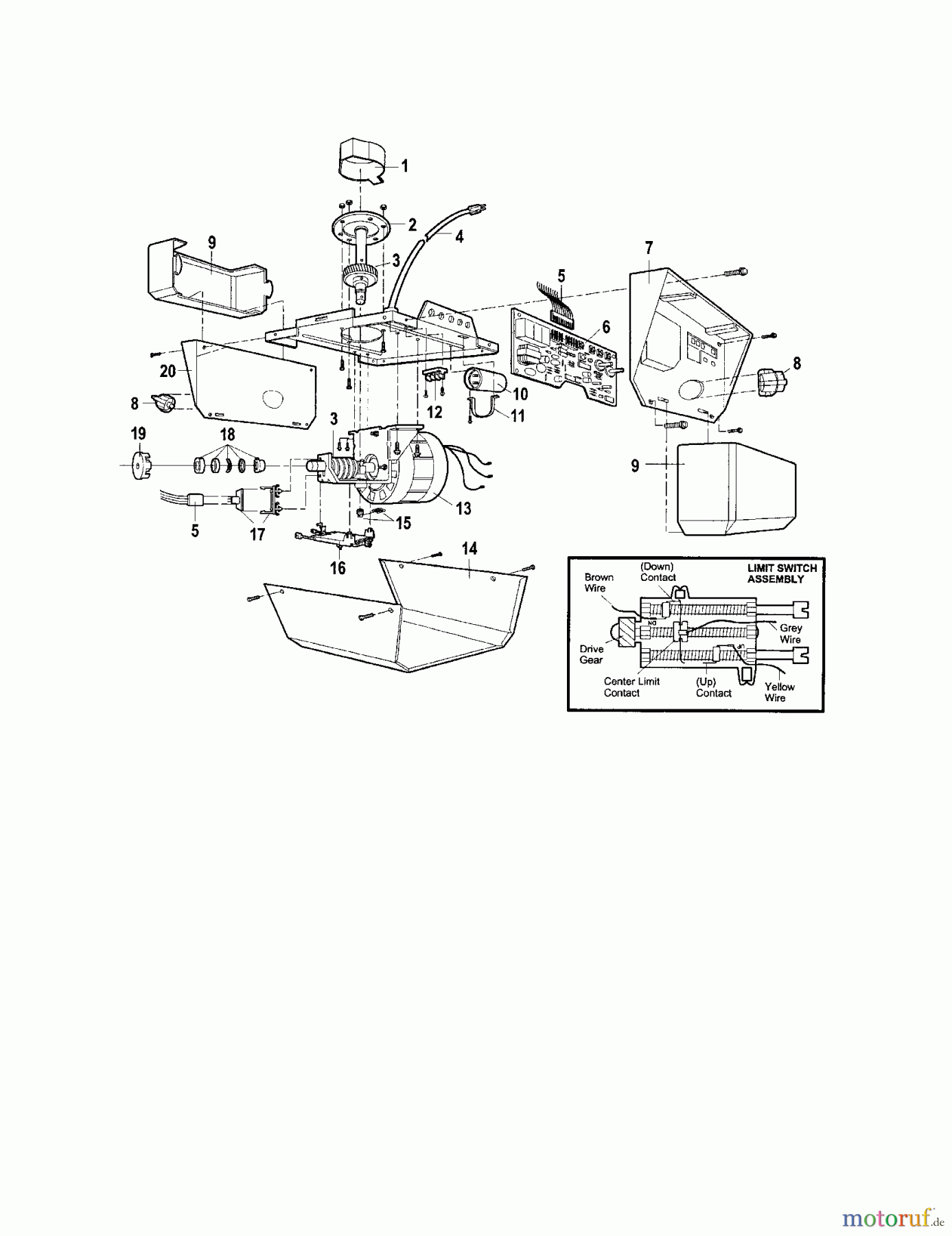 CRAFTSMAN Divers DE-GARAGE DOOR OPENER 139.53962SRT Seite 3
