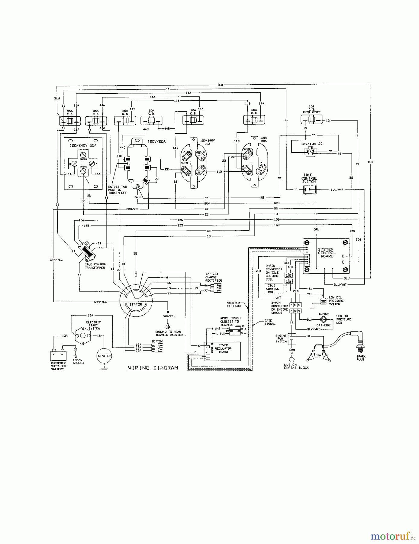  CRAFTSMAN Divers AC GENERATOR 580.327182 Seite 9