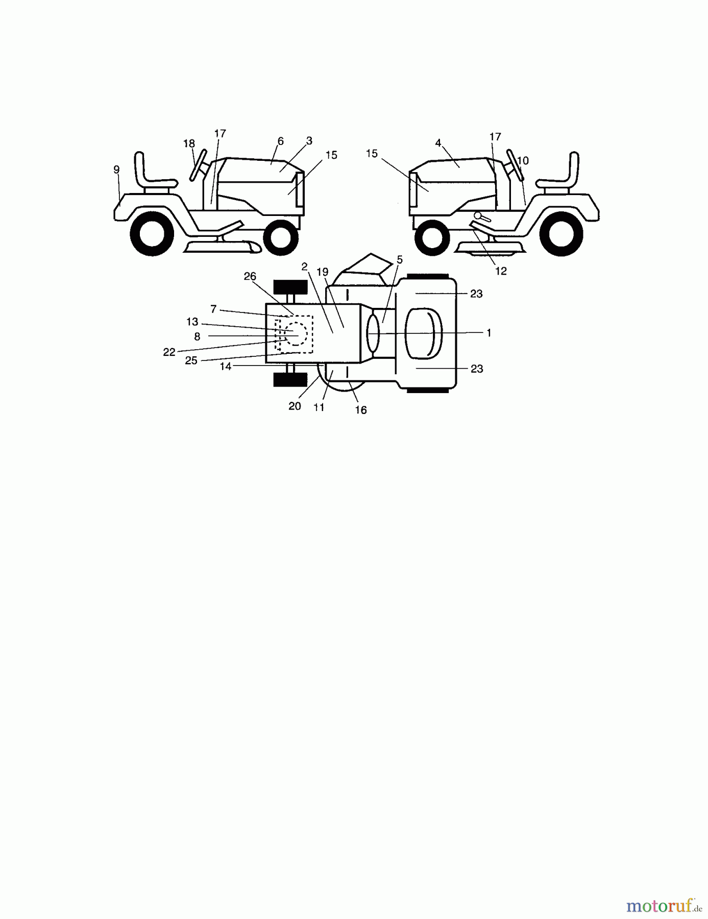 CRAFTSMAN Divers GARDEN TRACTOR 917.276020 Seite 7