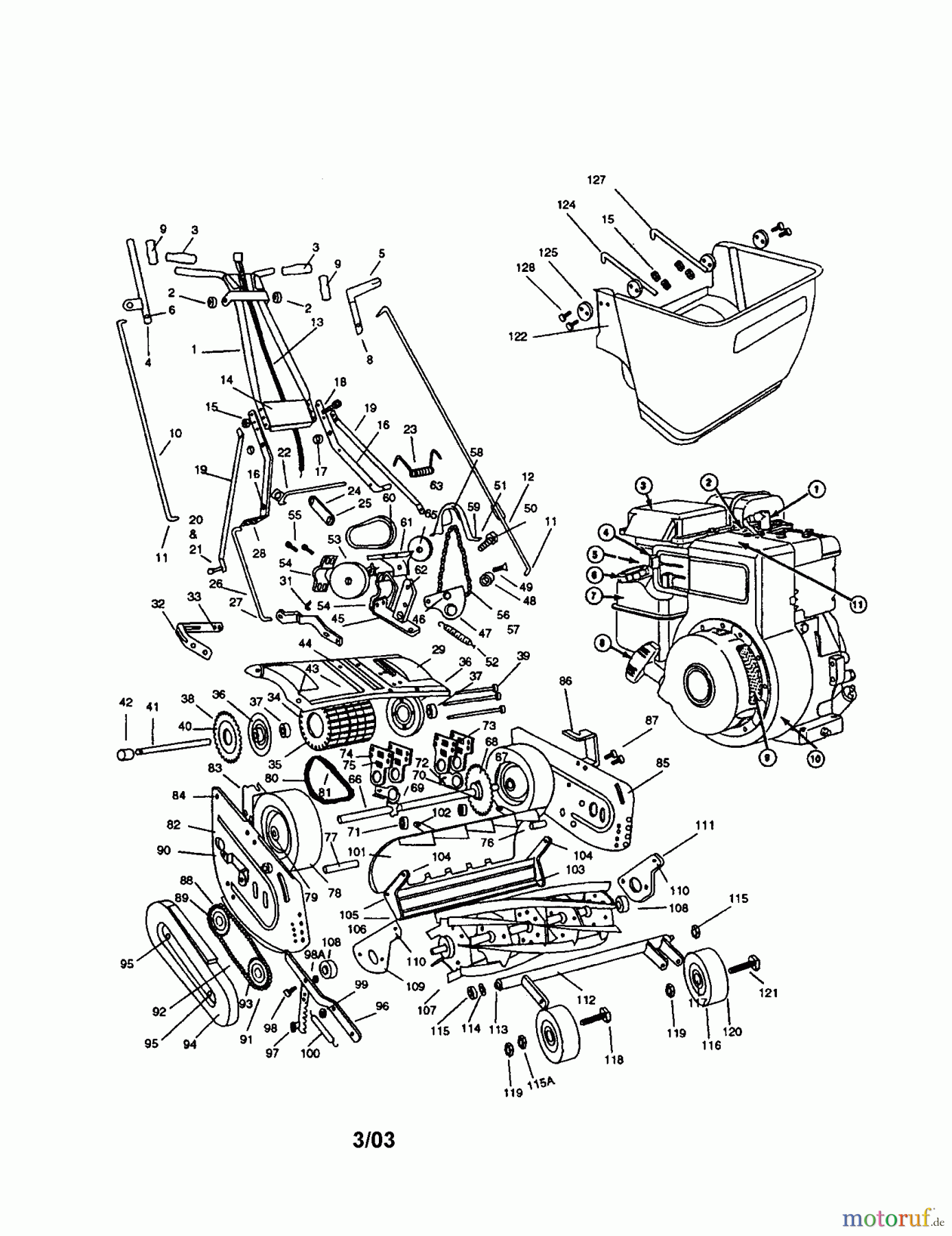CRAFTSMAN Divers Lawnmower Power Reel 328.395900 Seite 1