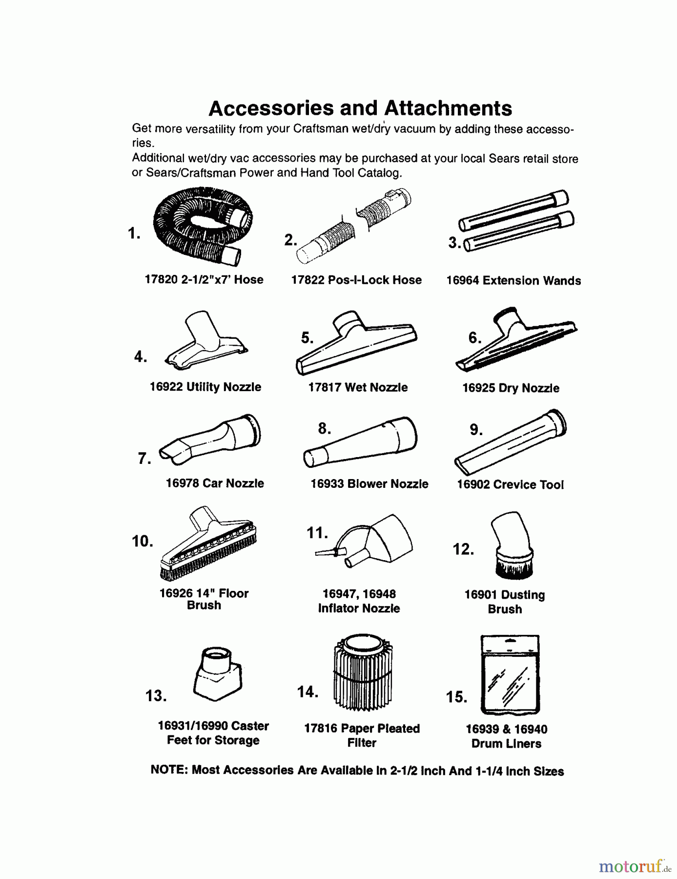  CRAFTSMAN Divers WET/DRY VAC 113.177778 Seite 3