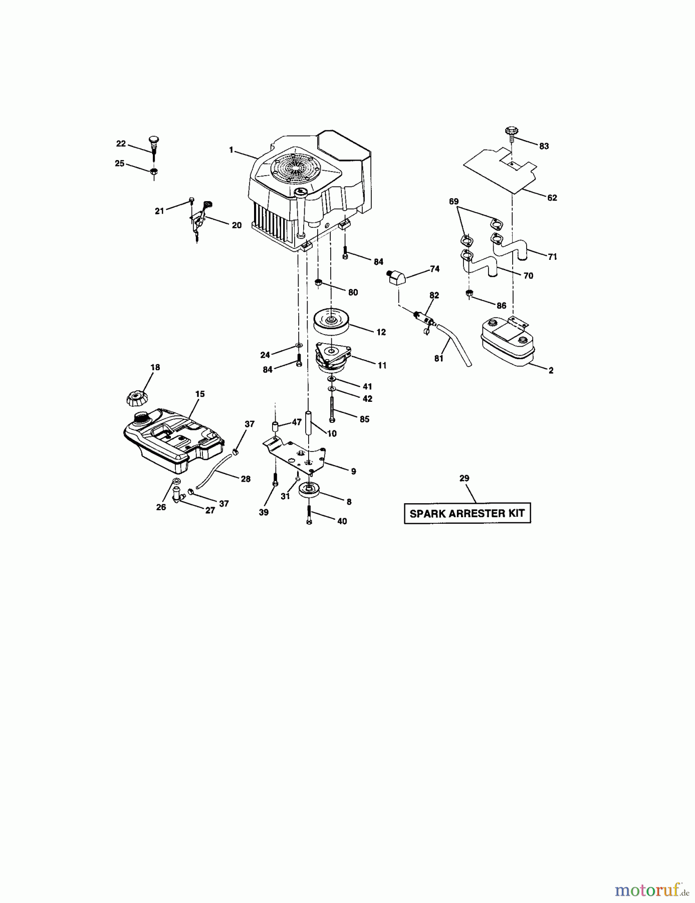 CRAFTSMAN Divers GARDEN TRACTOR 917.276021 Seite 5
