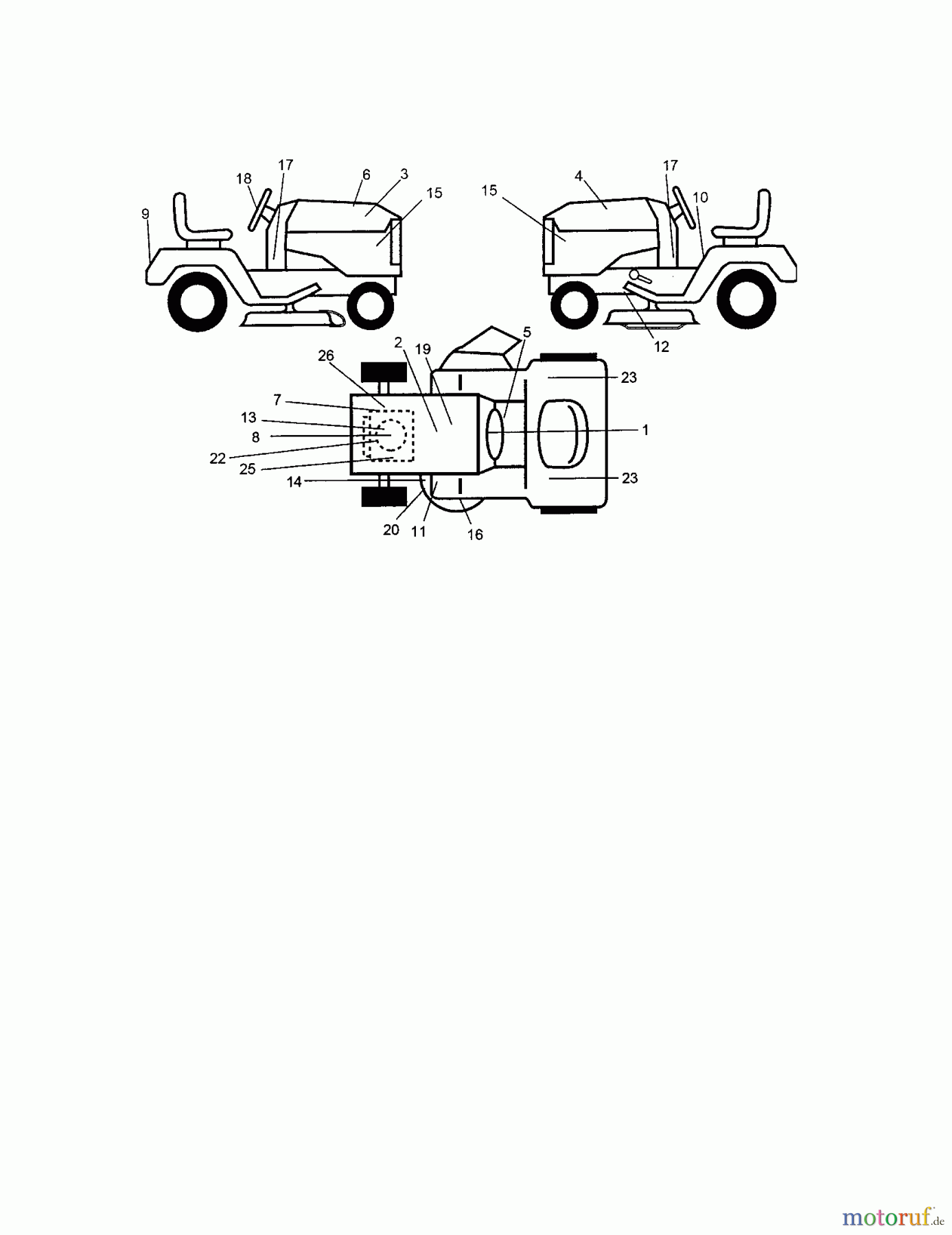 CRAFTSMAN Divers GARDEN TRACTOR 917.276022 Seite 7